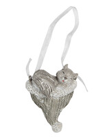 Clayre & Eef Décoration chat pendentif 5*2*6 cm 6PR2805