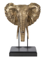 Clayre & Eef Décoration tête déléphant 42*30*56 cm 6PR2812