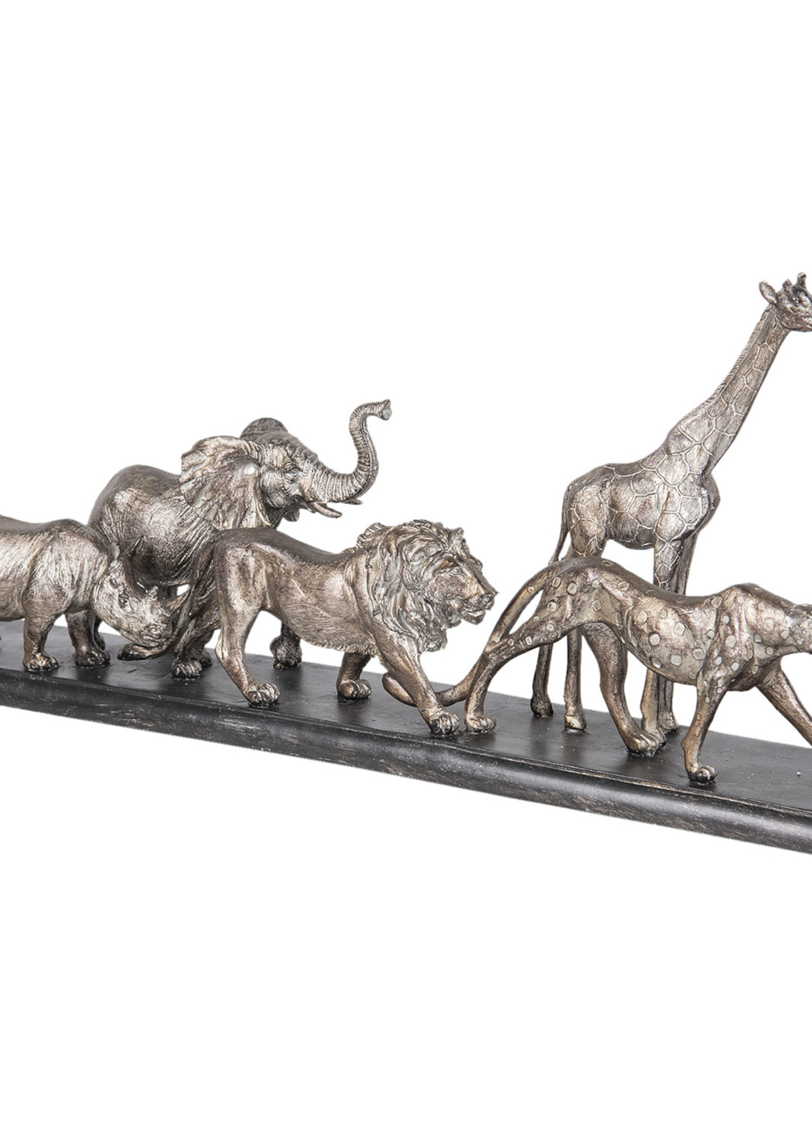 Clayre & Eef Decoratie wilde dieren 51*10*22 cm 6PR2819