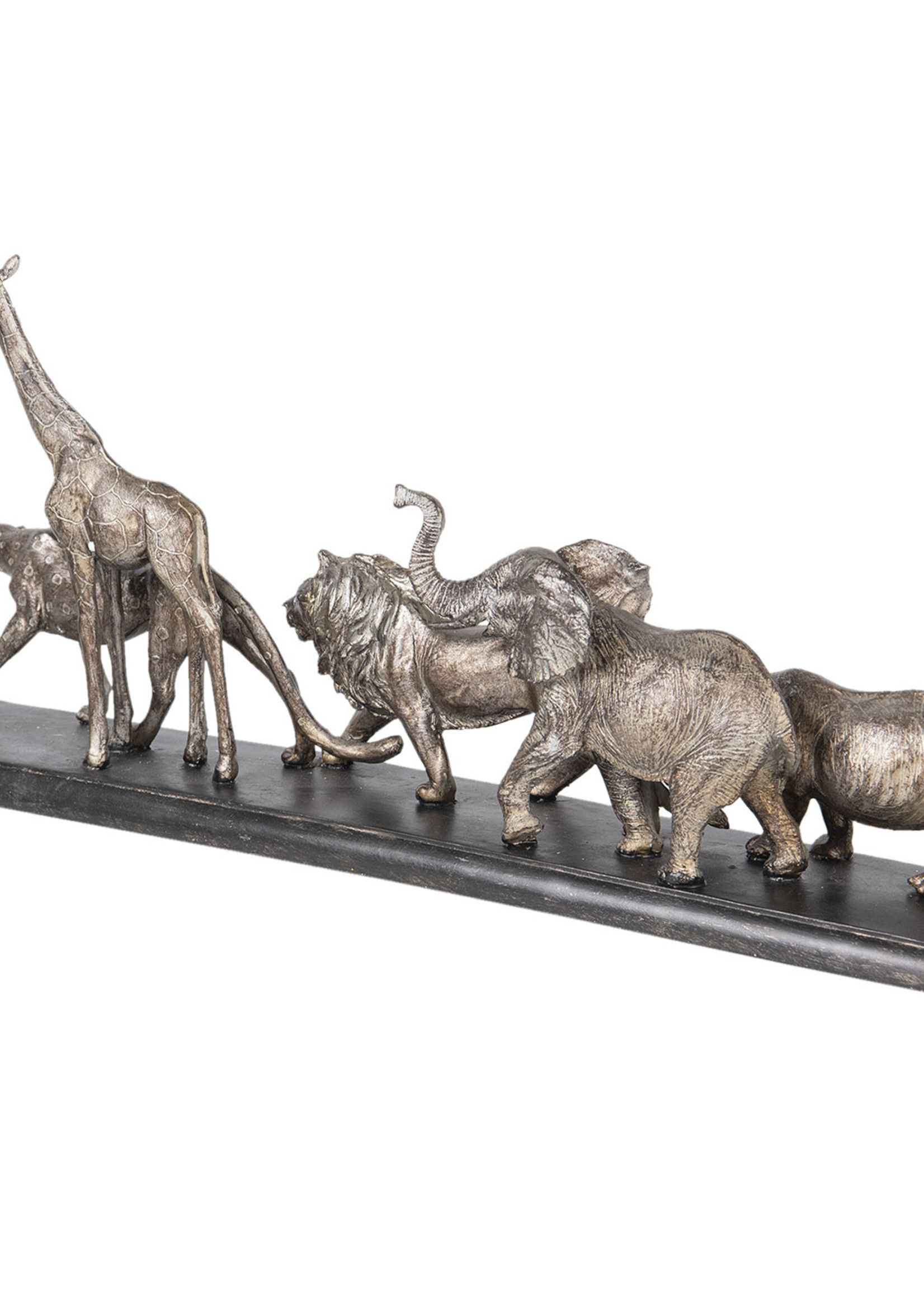 Clayre & Eef Decoratie wilde dieren 51*10*22 cm 6PR2819