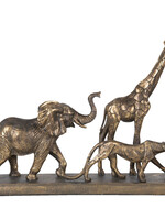 Clayre & Eef Decoratie wilde dieren 44*10*33 cm 6PR2823