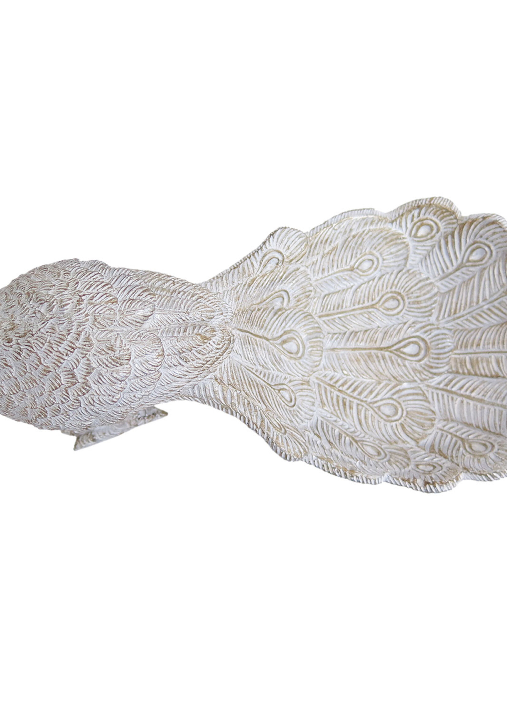 Clayre & Eef Decoratie pauw 22*11*14 cm 6PR2830