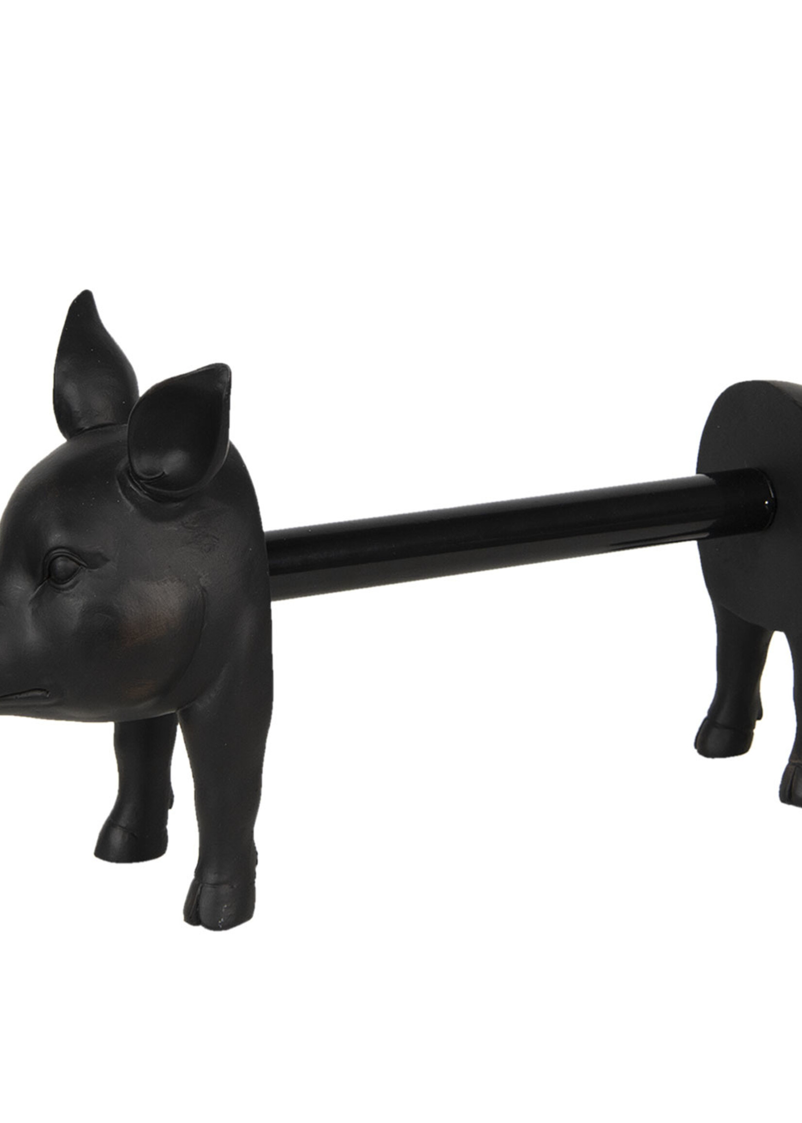 Clayre & Eef Keukenrolhouder varken 40*13*21 cm 6PR2831