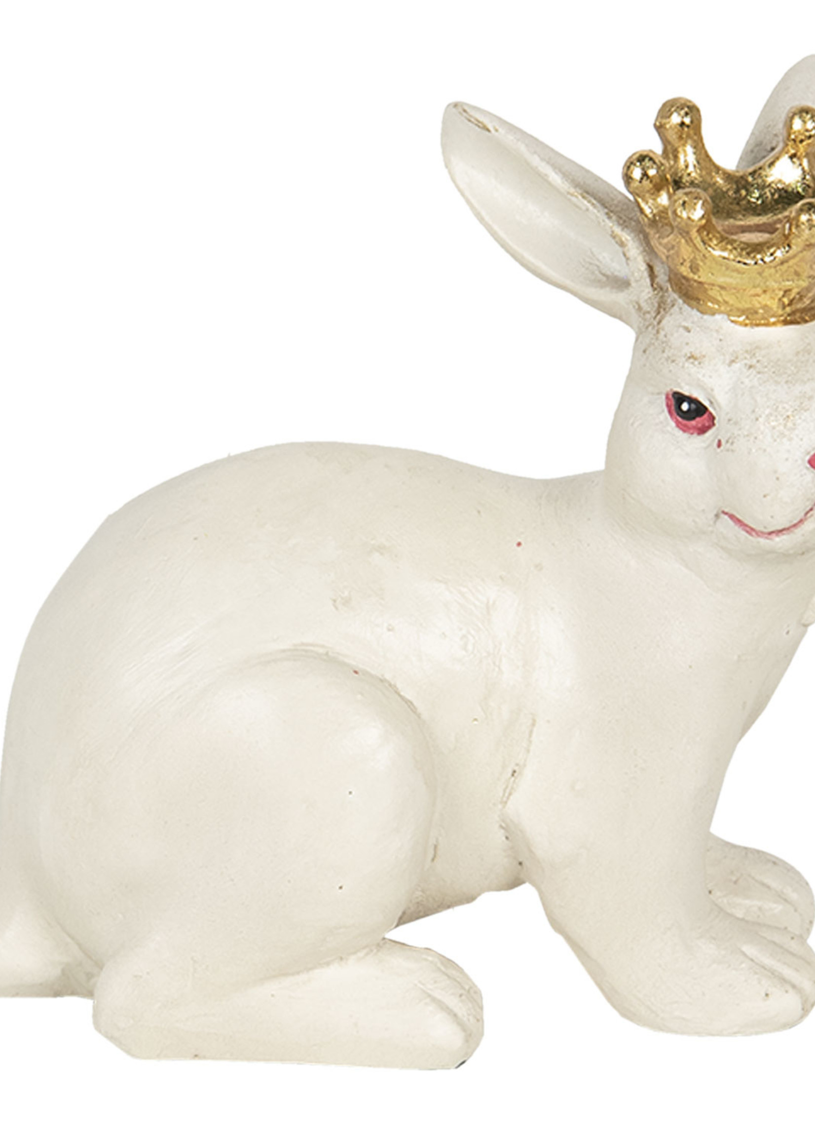 Clayre & Eef Décoration lapin 12*7*11 cm 6PR2840