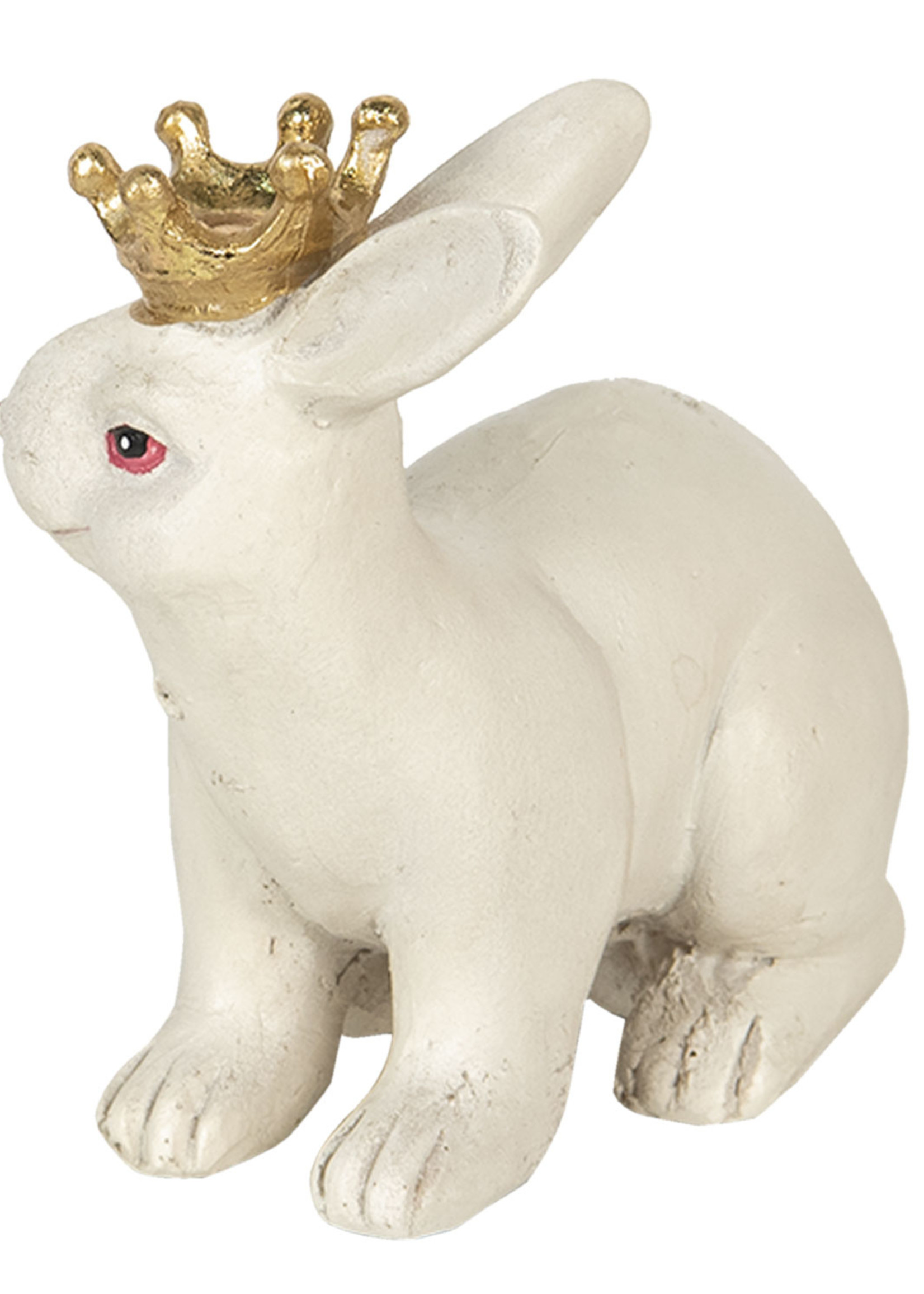 Clayre & Eef Décoration lapin 12*7*11 cm 6PR2840