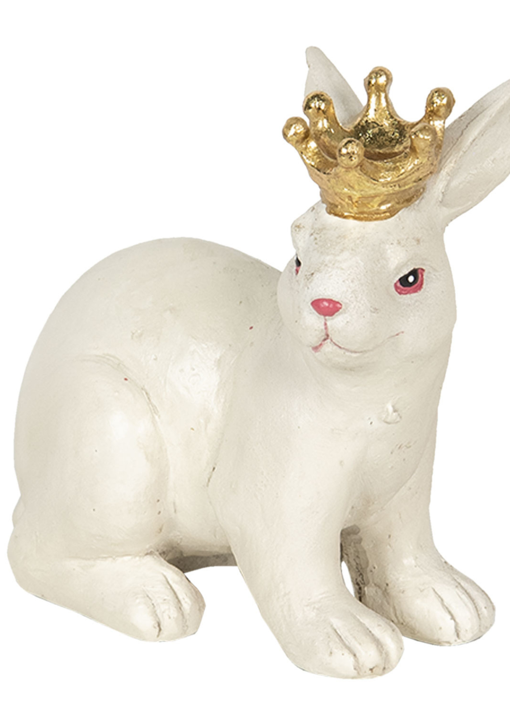 Clayre & Eef Décoration lapin 12*7*11 cm 6PR2840