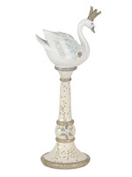 Clayre & Eef Kandelaar zwaan 12*9*29 cm 6PR2874