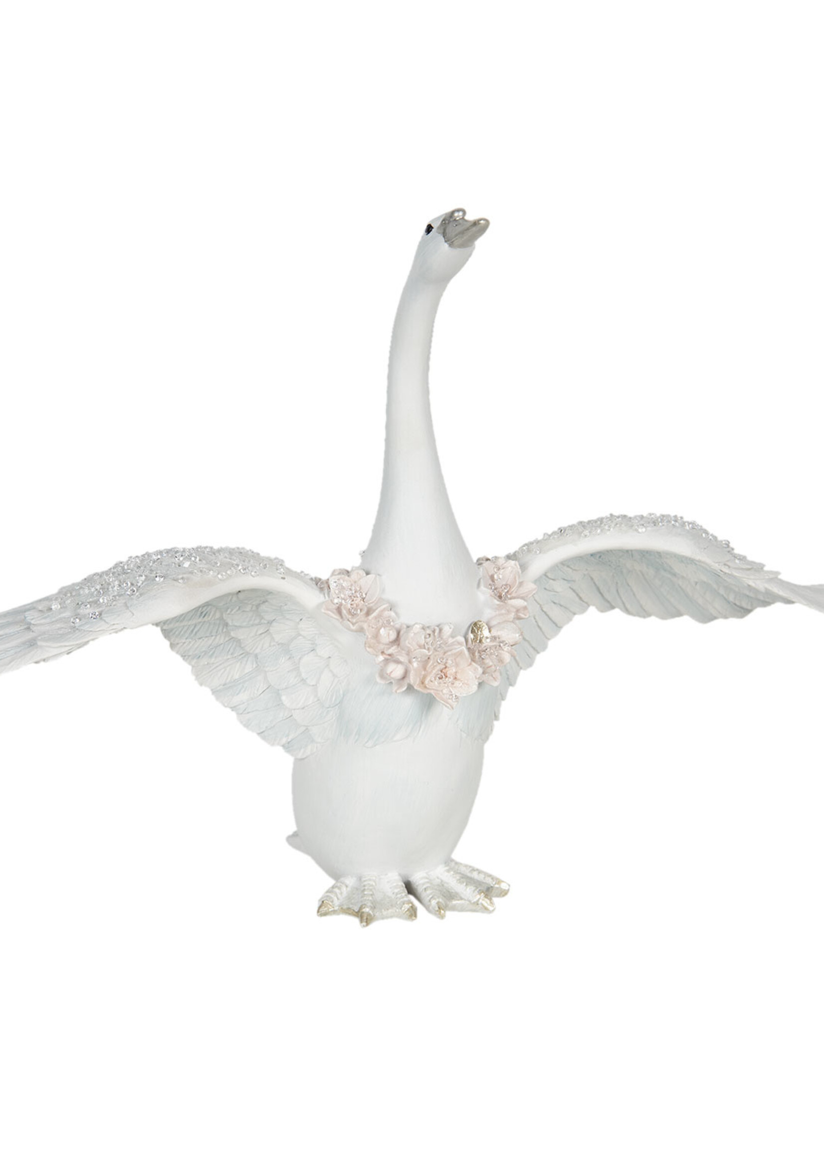 Clayre & Eef Décoration cygne 40*16*27 cm 6PR2892