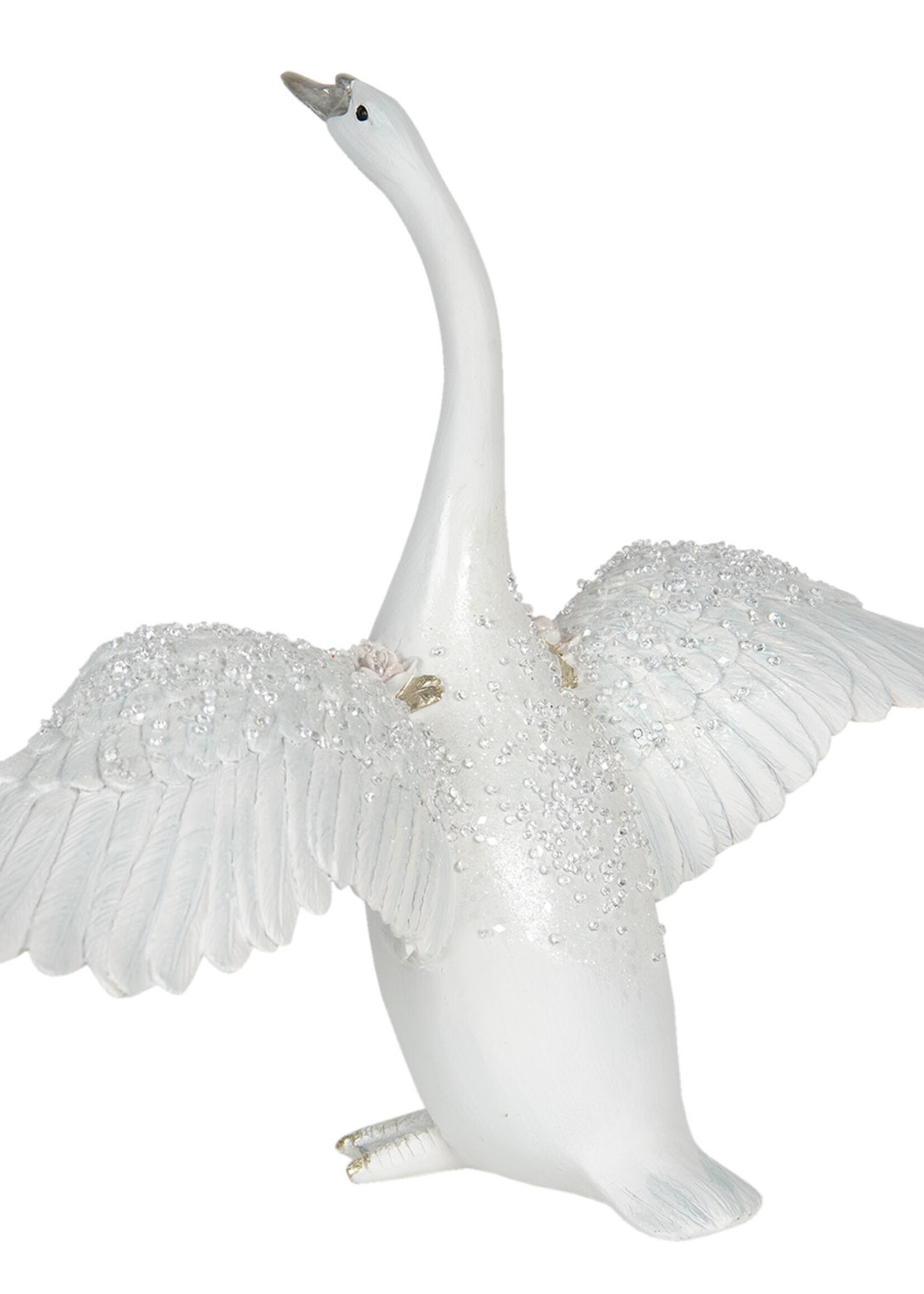 Clayre & Eef Décoration cygne 40*16*27 cm 6PR2892