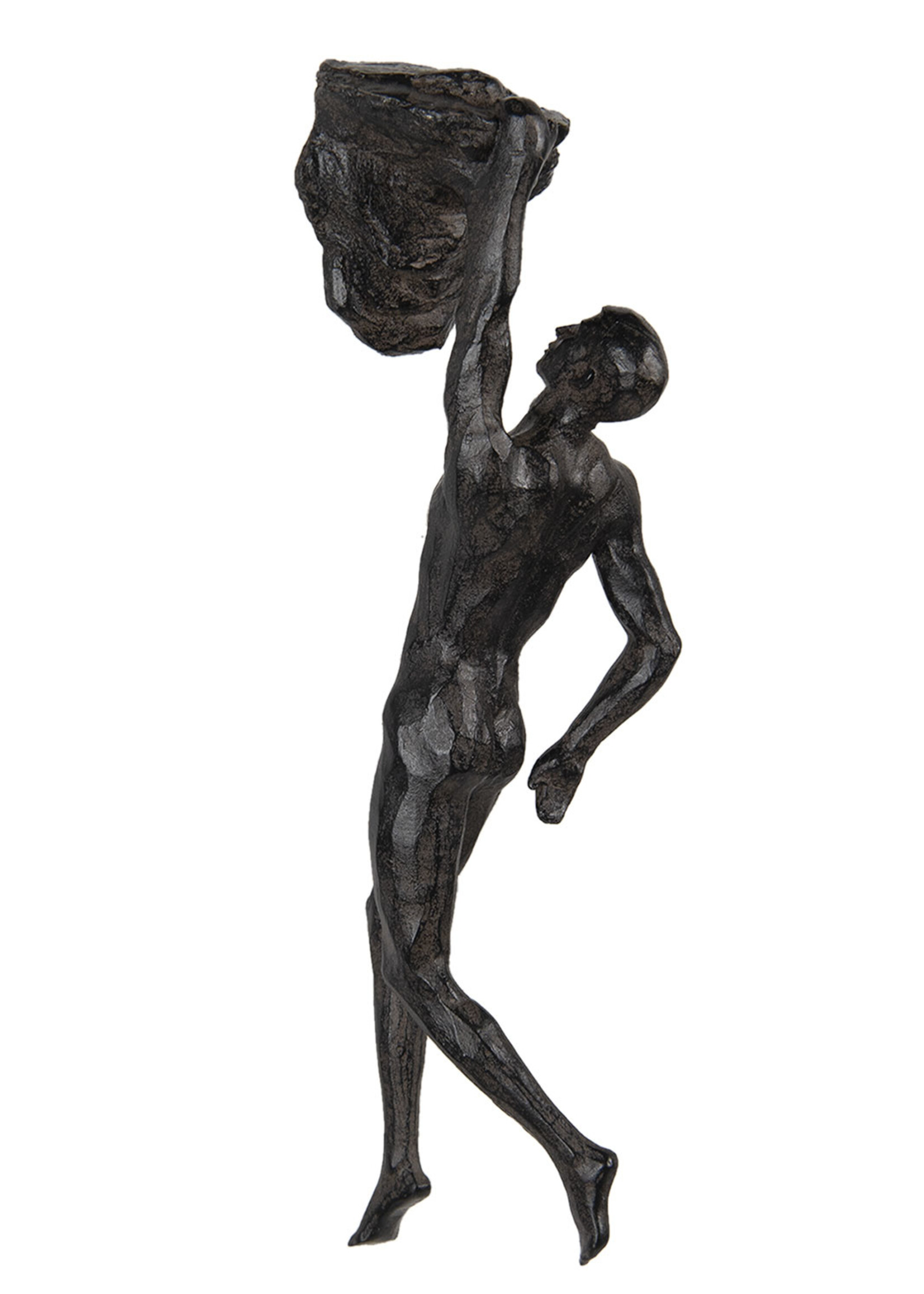 Clayre & Eef Wanddecoratie klimmende man 9*9*32 cm 6PR2903