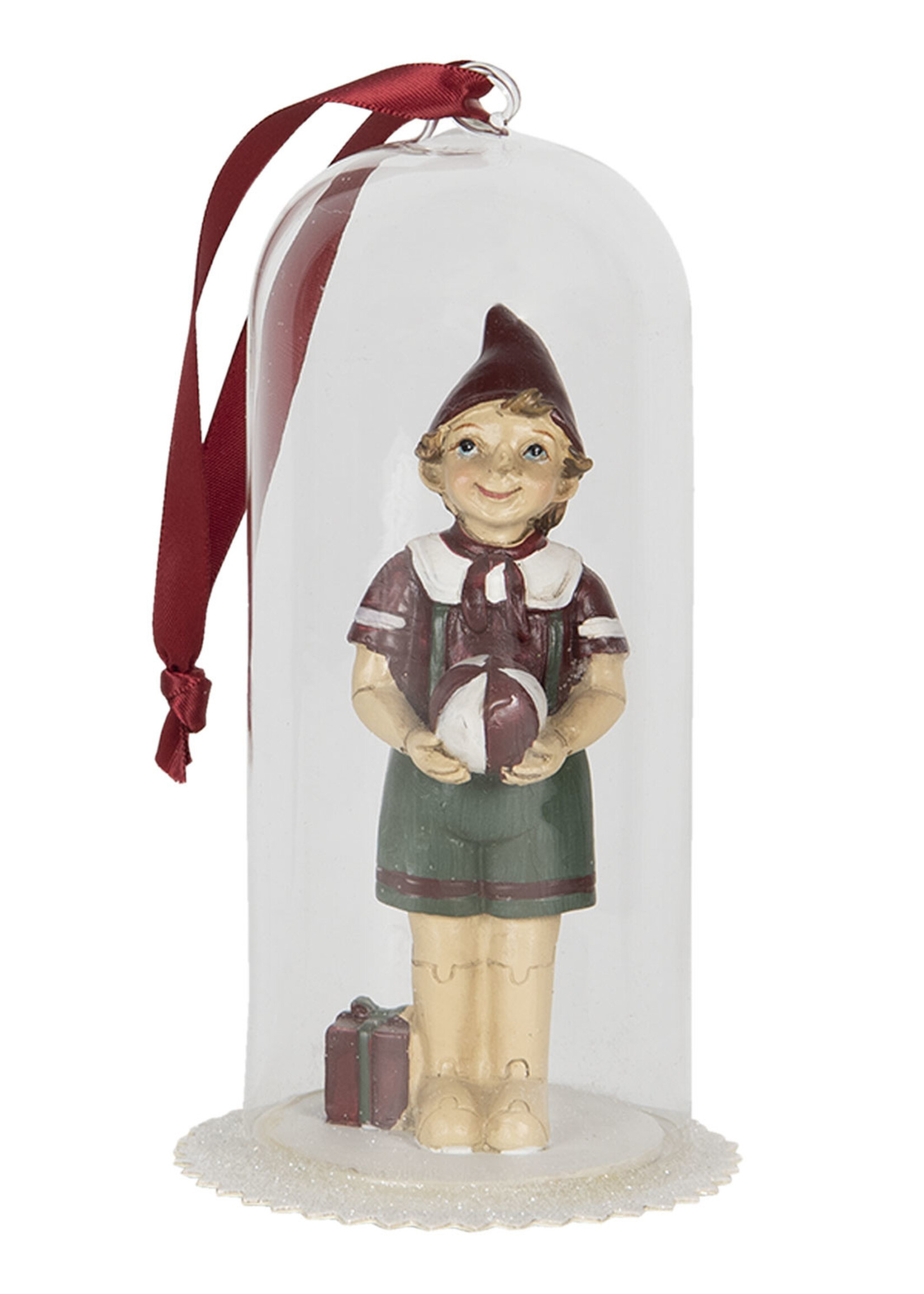 Clayre & Eef Decoratie hanger pinokkio 8*8*15 cm 6PR2921