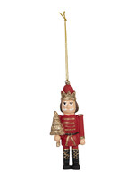 Clayre & Eef Décoration pendentif casse-noisette 4*2*9 cm 6PR2955