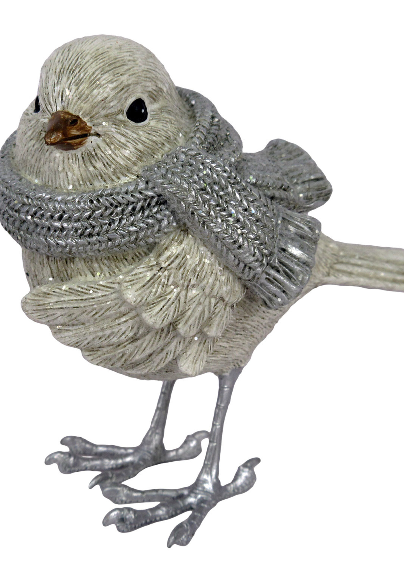 Clayre & Eef Decoratie vogel 12*9*11 cm 6PR2959