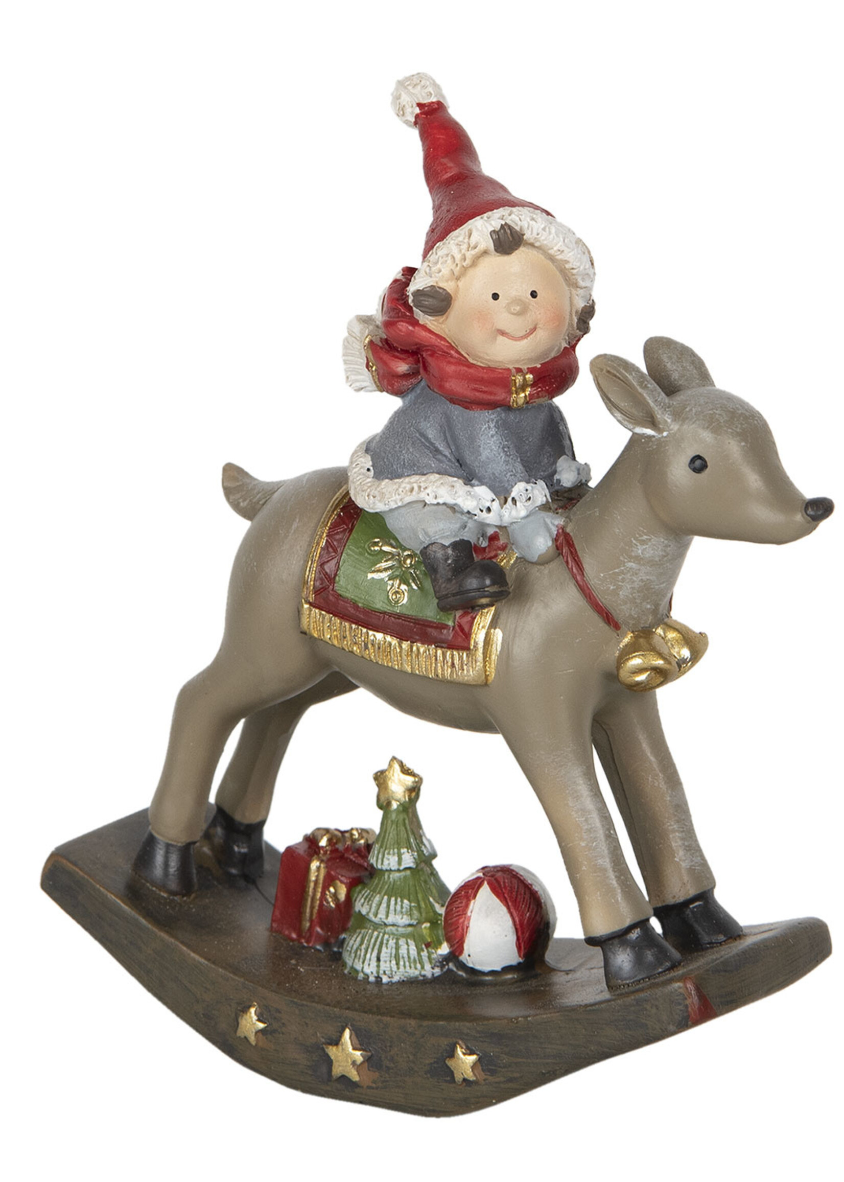 Clayre & Eef Décoration enfant sur cerf 11*4*13 cm 6PR2960