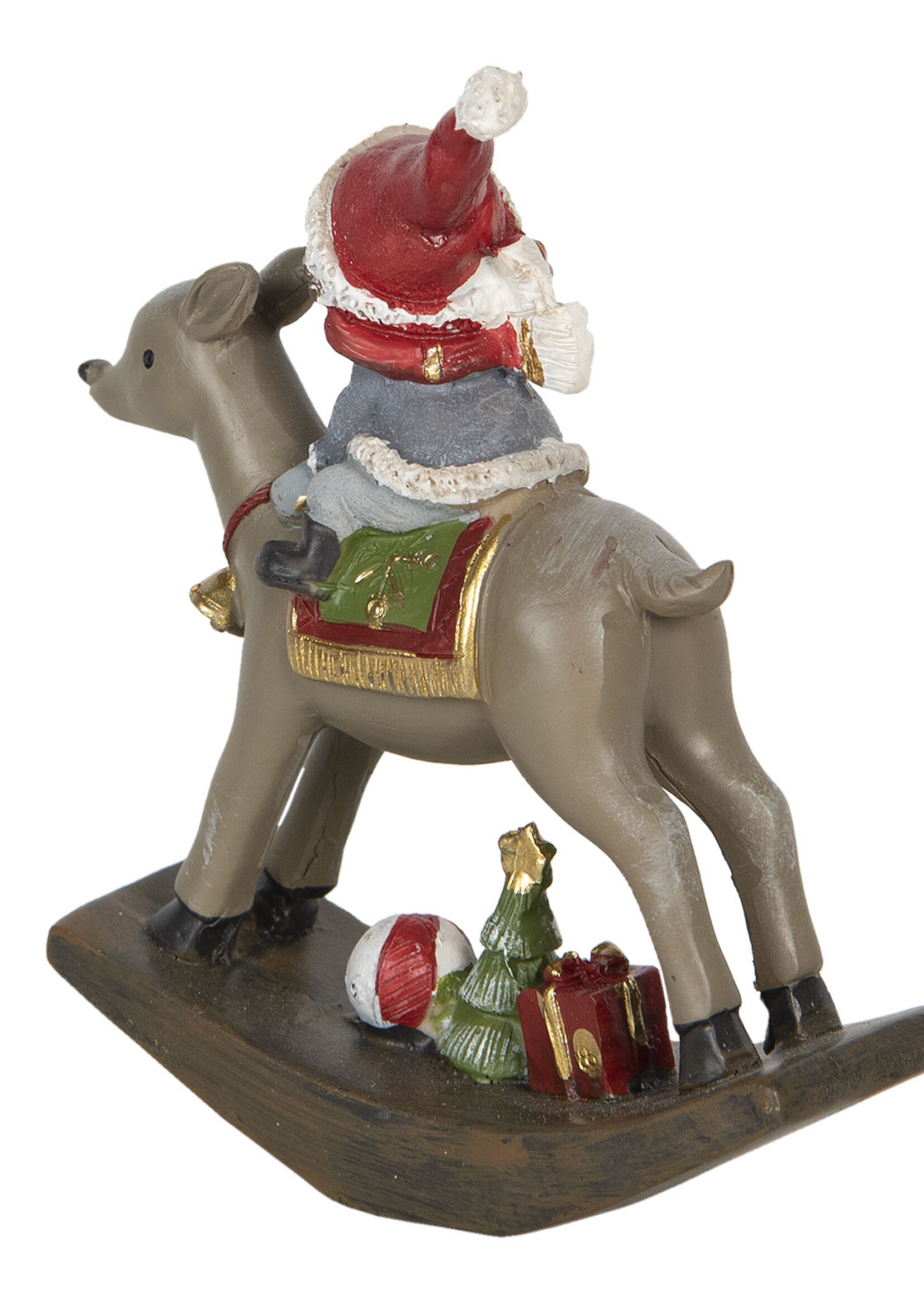 Clayre & Eef Décoration enfant sur cerf 11*4*13 cm 6PR2960