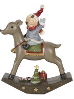 Clayre & Eef Décoration enfant sur cerf 16*5*19 cm 6PR2961