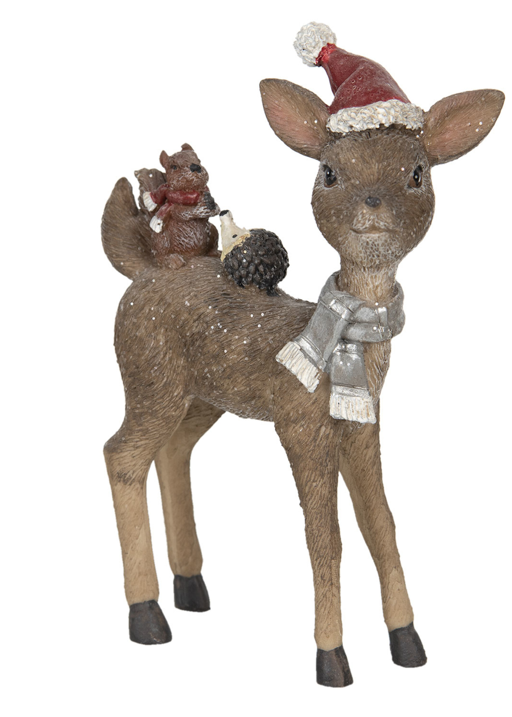 Clayre & Eef Decoratie hert 11*5*16 cm 6PR2963