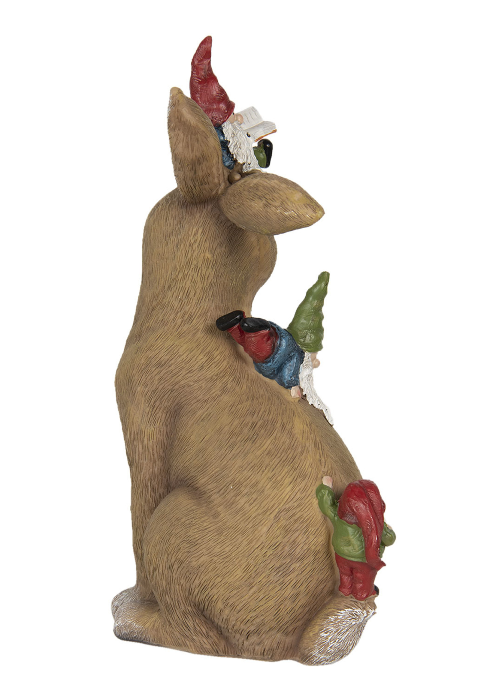 Clayre & Eef Décoration lapin avec des nains 18*11*30 cm 6PR2965