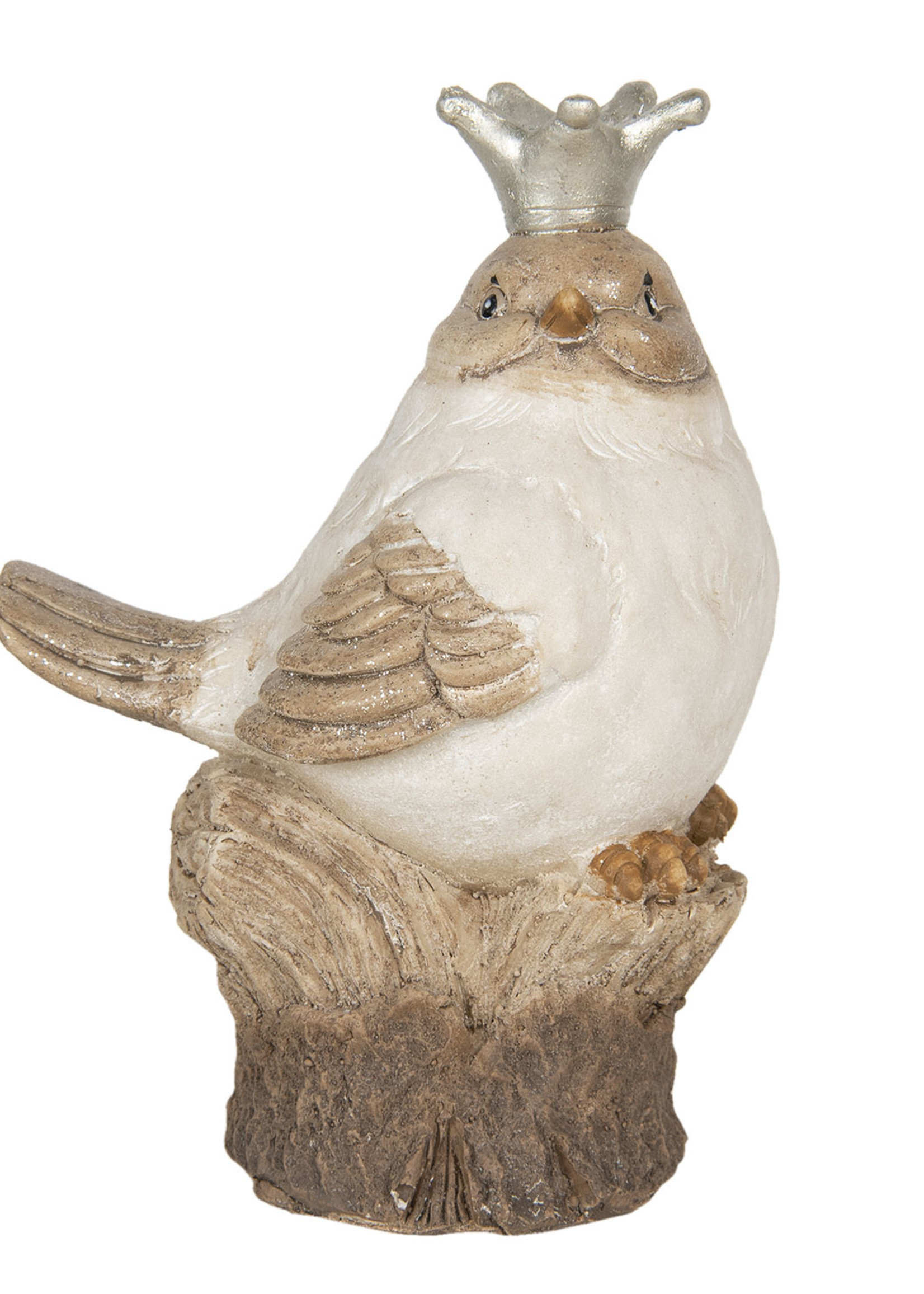 Clayre & Eef Decoratie vogel 14*9*19 cm 6PR2967