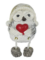 Clayre & Eef Décoration hibou 6*5*6 cm 6PR2971