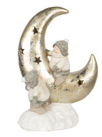 Clayre & Eef Decoratie kinderen op de maan LED 32*20*46 cm 6PR2972