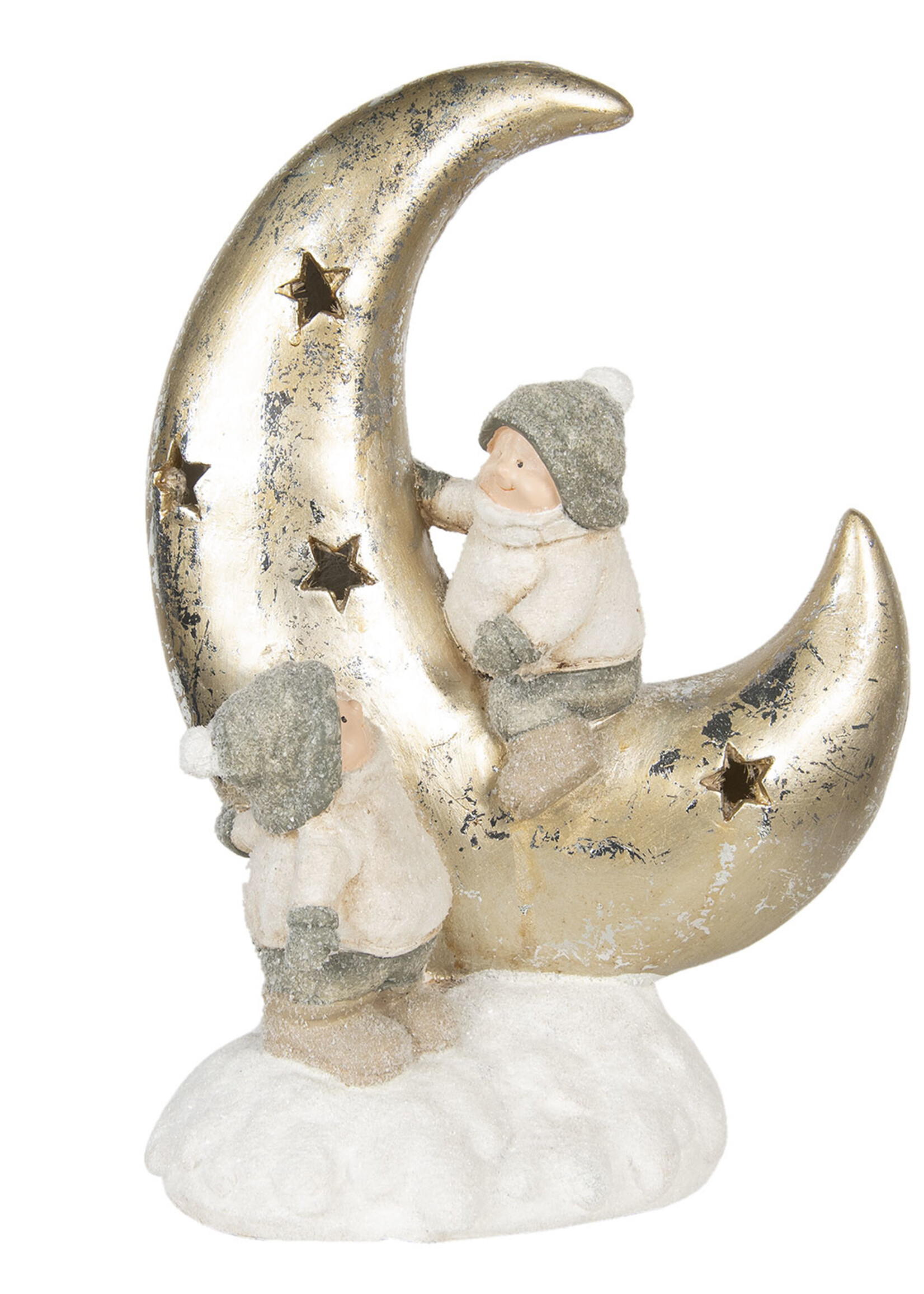 Clayre & Eef Decoratie kinderen op de maan LED 32*20*46 cm 6PR2972