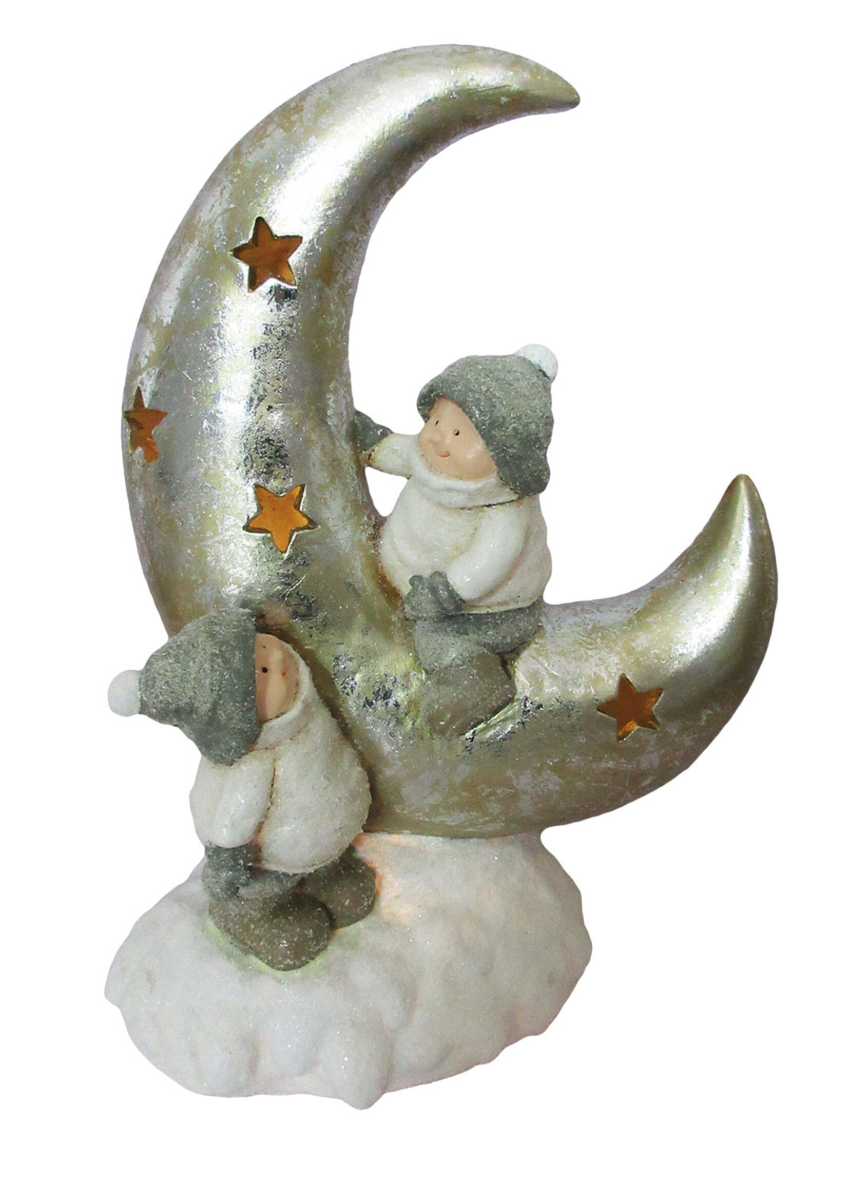 Clayre & Eef Décoration enfants sur la lune LED 32*20*46 cm 6PR2972