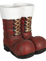 Clayre & Eef Decoratie laarzen kerstman 27*31*34 cm 6PR2996