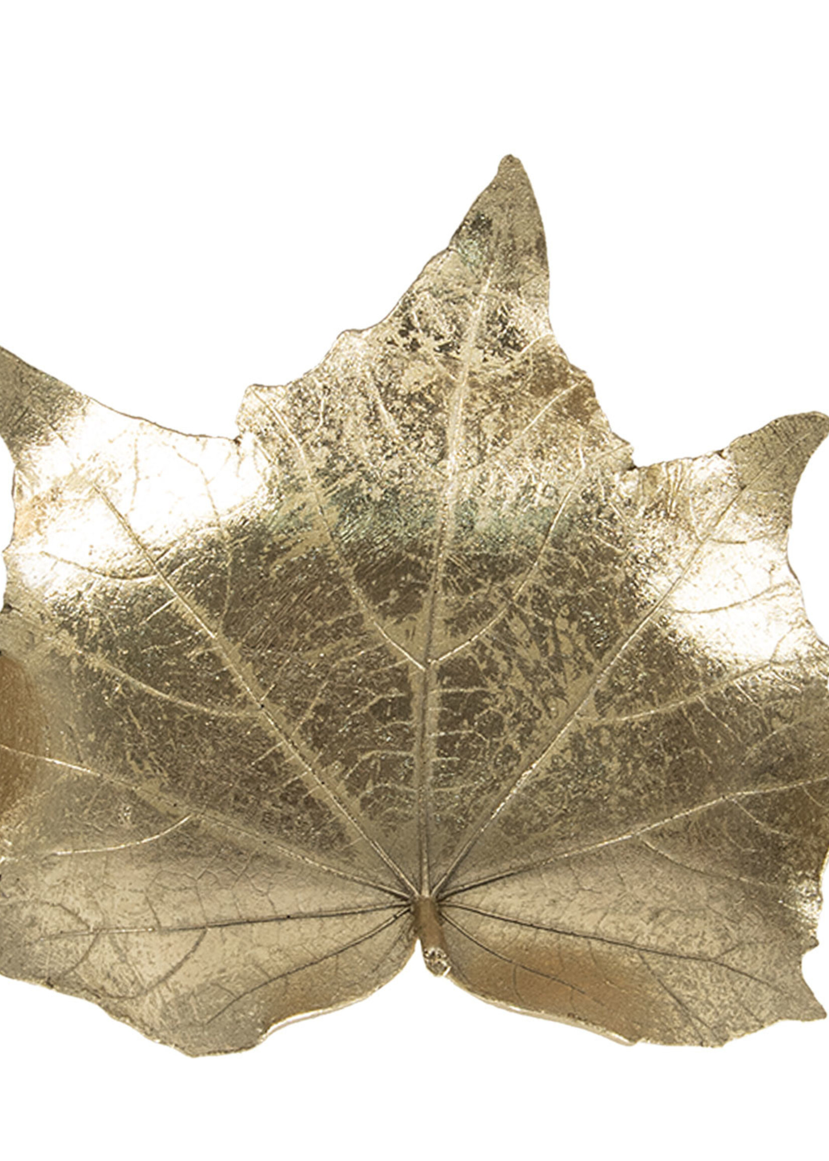 Clayre & Eef Décoration plat feuille 22*19*5 cm 6PR3005