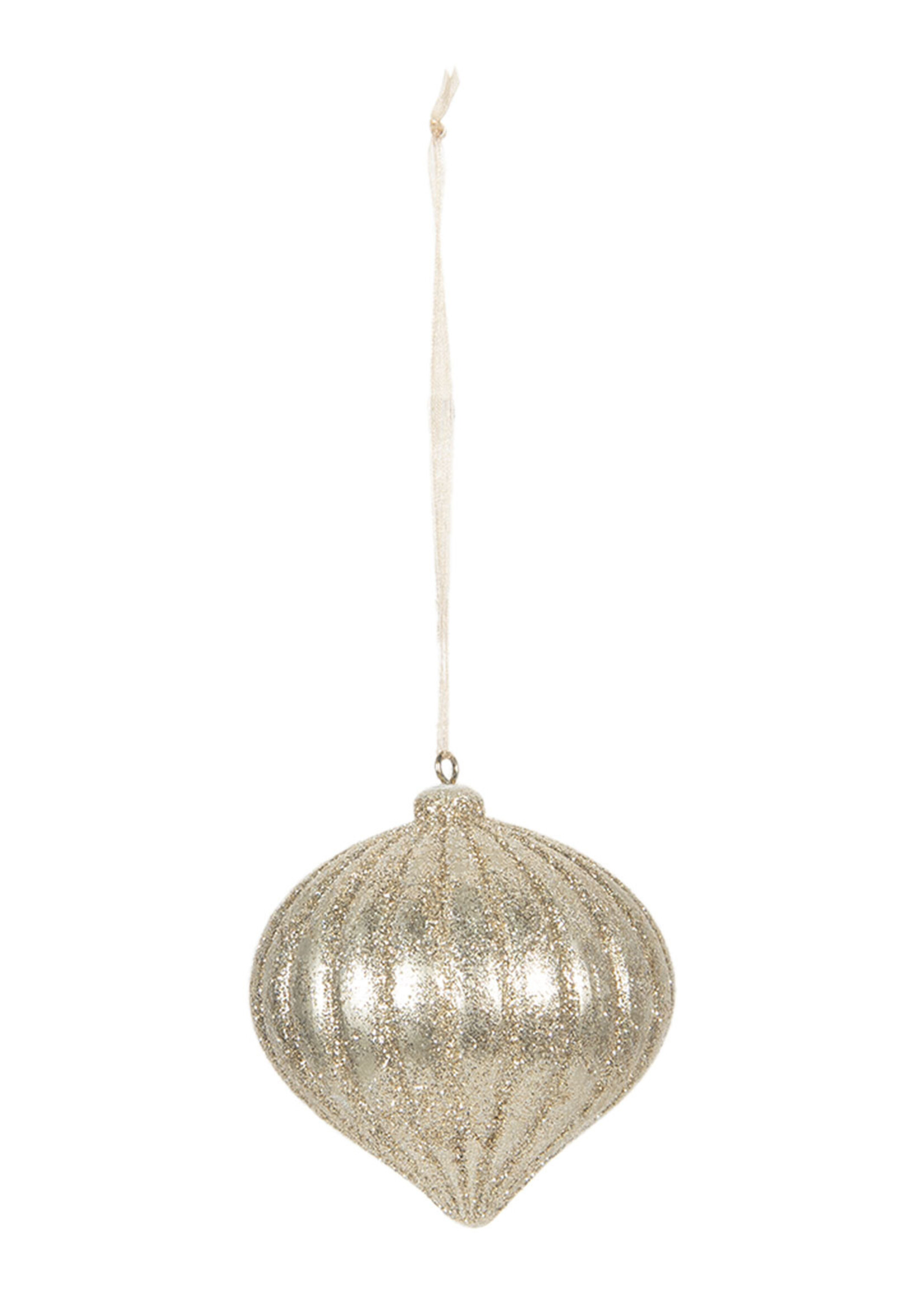 Clayre & Eef Boule de Noël Ø 7*8 cm 6PR3020