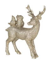 Clayre & Eef Decoratie hert 11*4*13 cm 6PR3022