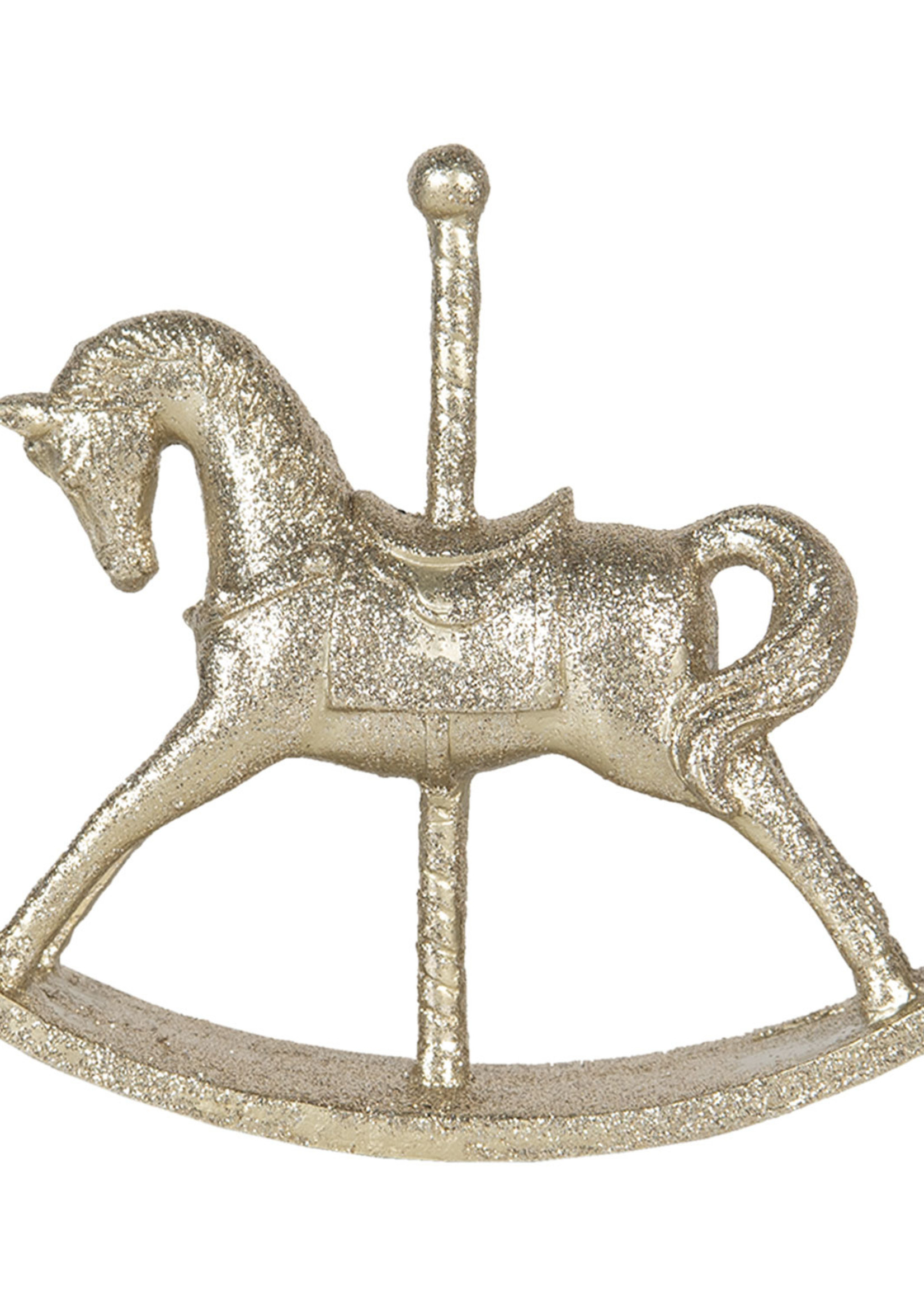 Clayre & Eef Decoratie hanger hobbelpaard 15*3*13 cm 6PR3026