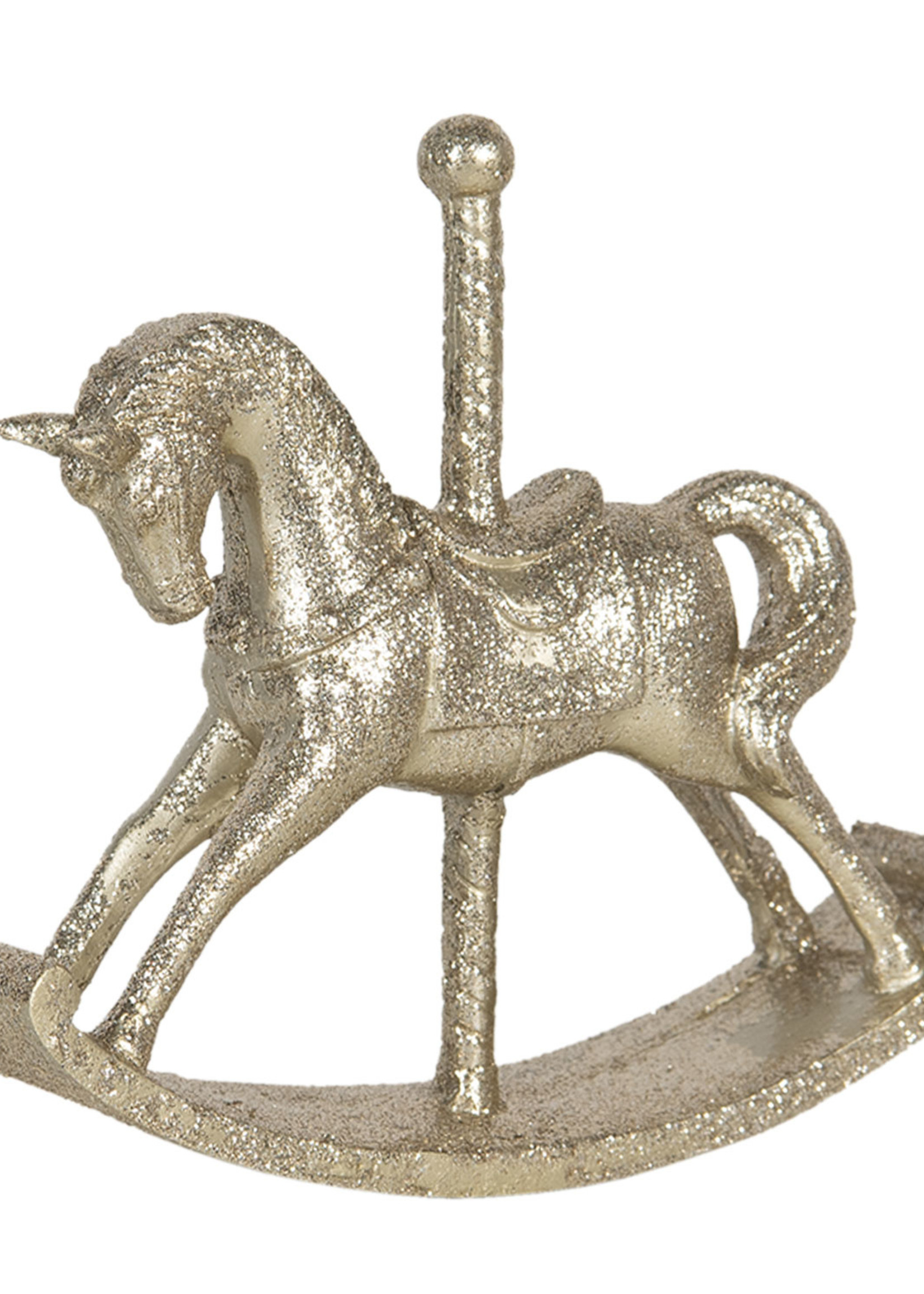 Clayre & Eef Décoration cheval à bascule pendentif 15*3*13 cm 6PR3026