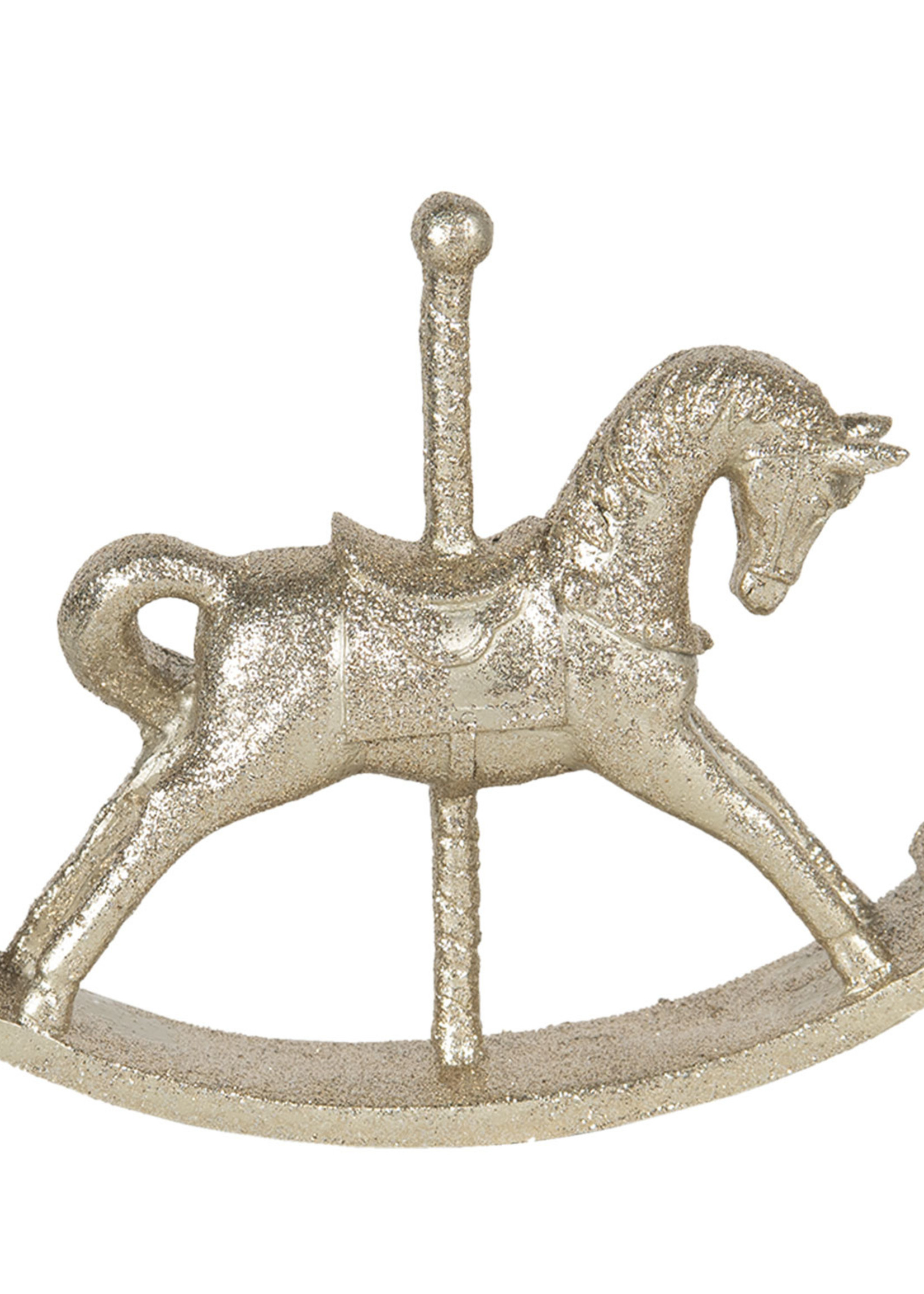 Clayre & Eef Decoratie hanger hobbelpaard 15*3*13 cm 6PR3026