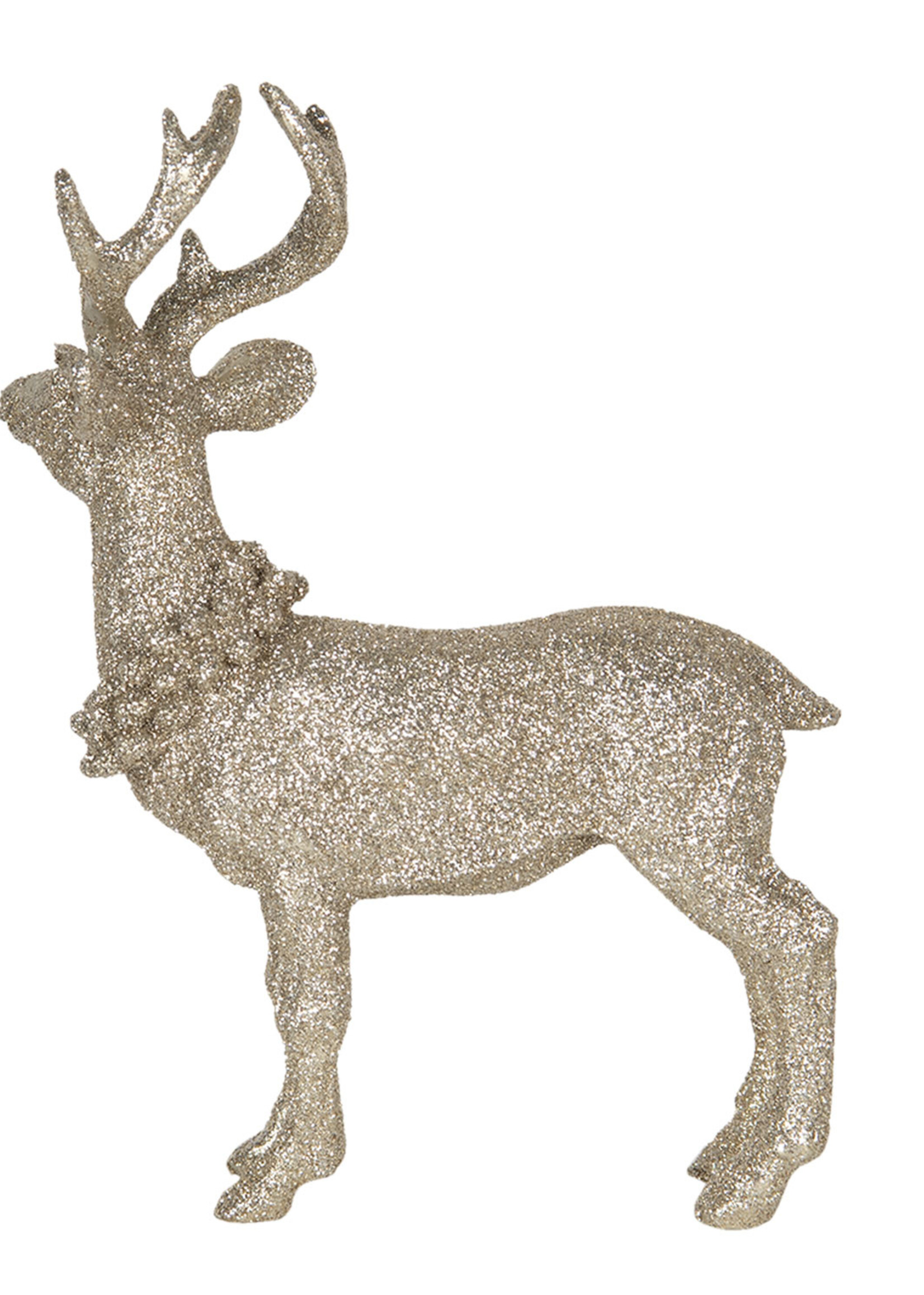 Clayre & Eef Decoratie hert 16*6*21 cm 6PR3027