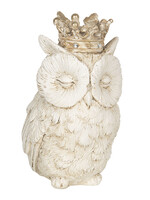 Clayre & Eef Décoration hibou 7*7*12 cm 6PR3041