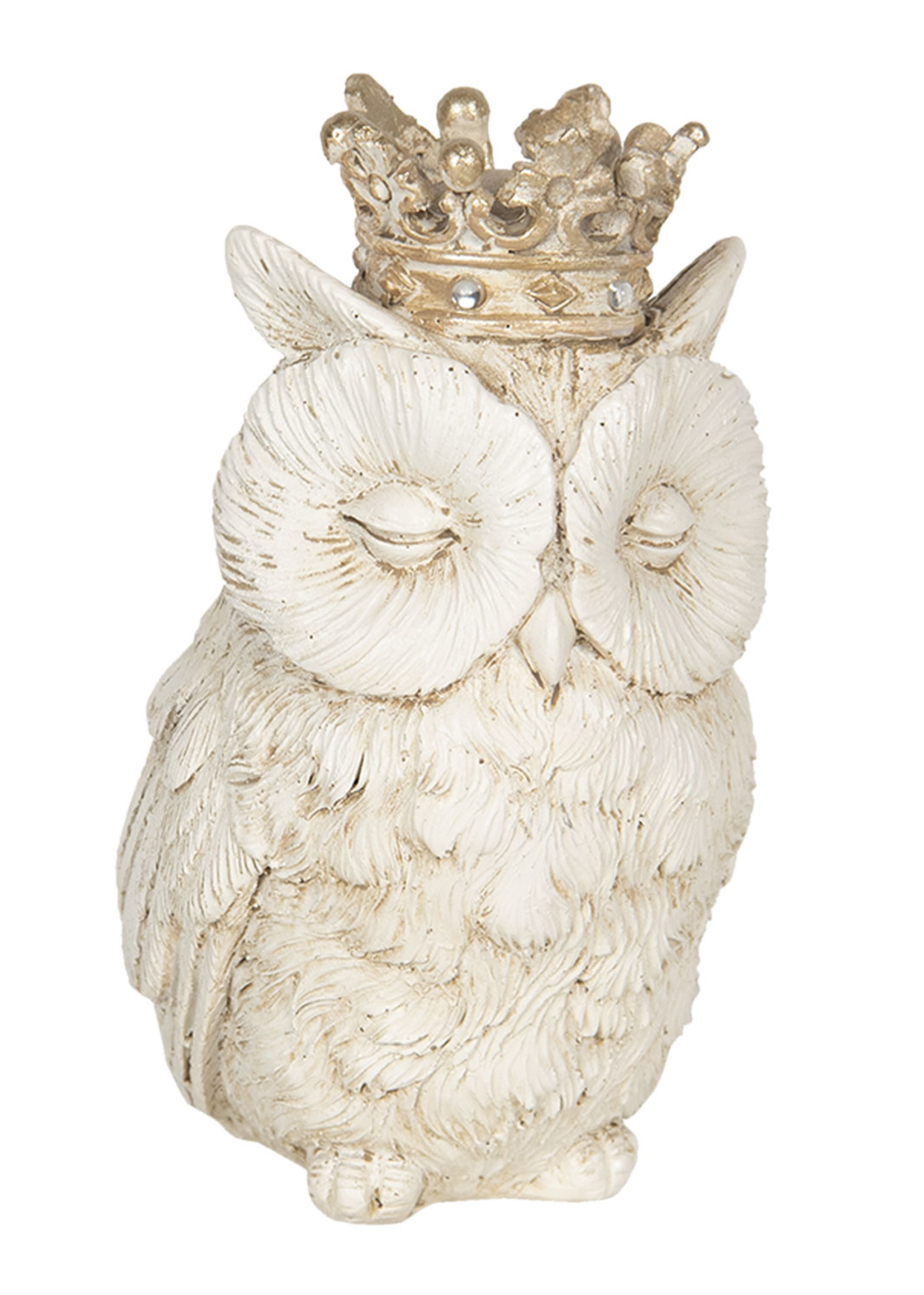 Clayre & Eef Décoration hibou 7*7*12 cm 6PR3041