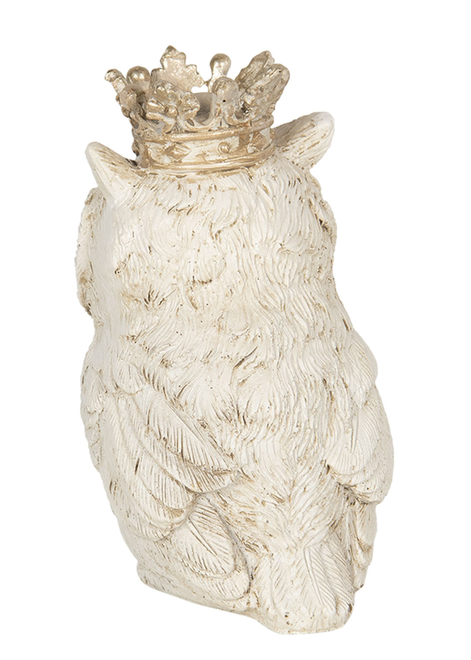 Clayre & Eef Décoration hibou 7*7*12 cm 6PR3041