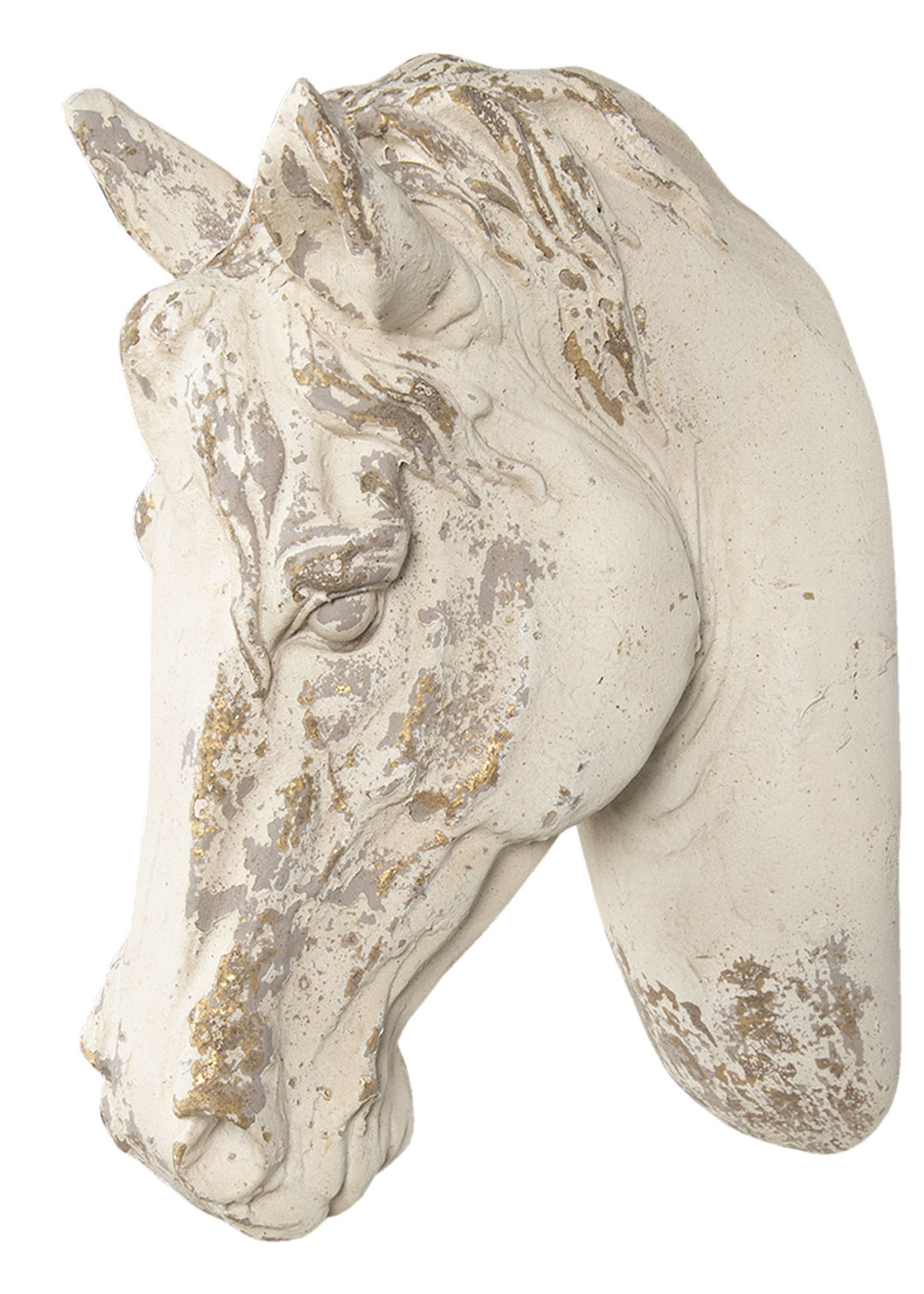 Clayre & Eef Decoratie paard 32*16*45 cm 6PR3052