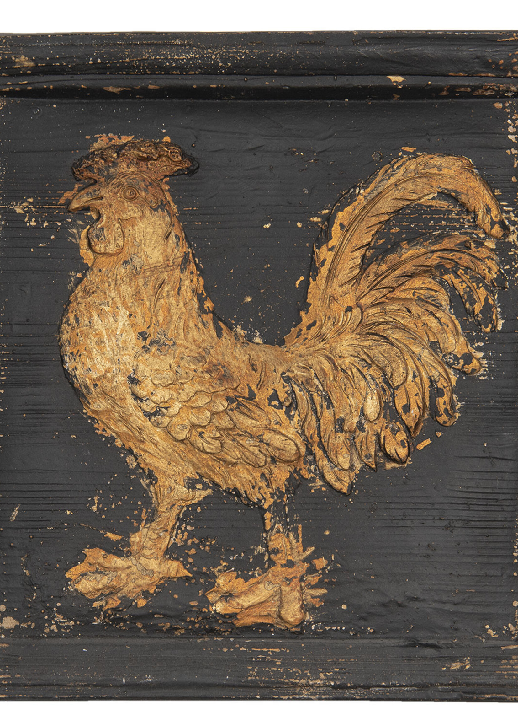 Clayre & Eef Décoration murale coq 50*3*50 cm 6PR3055