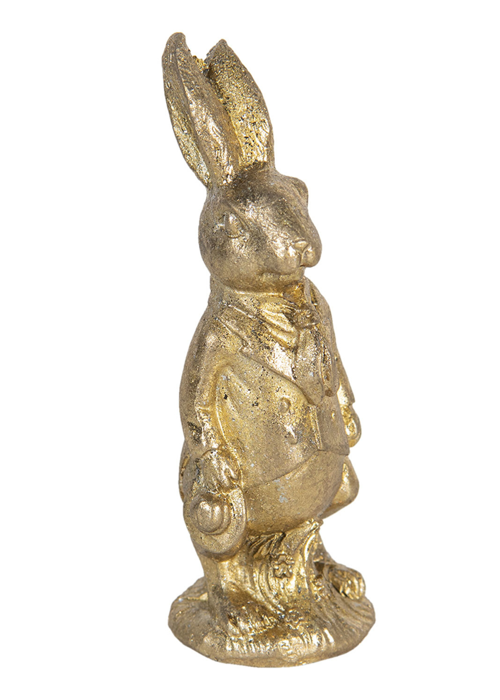 Clayre & Eef Décoration lapin 4*4*11 cm 6PR3076GO