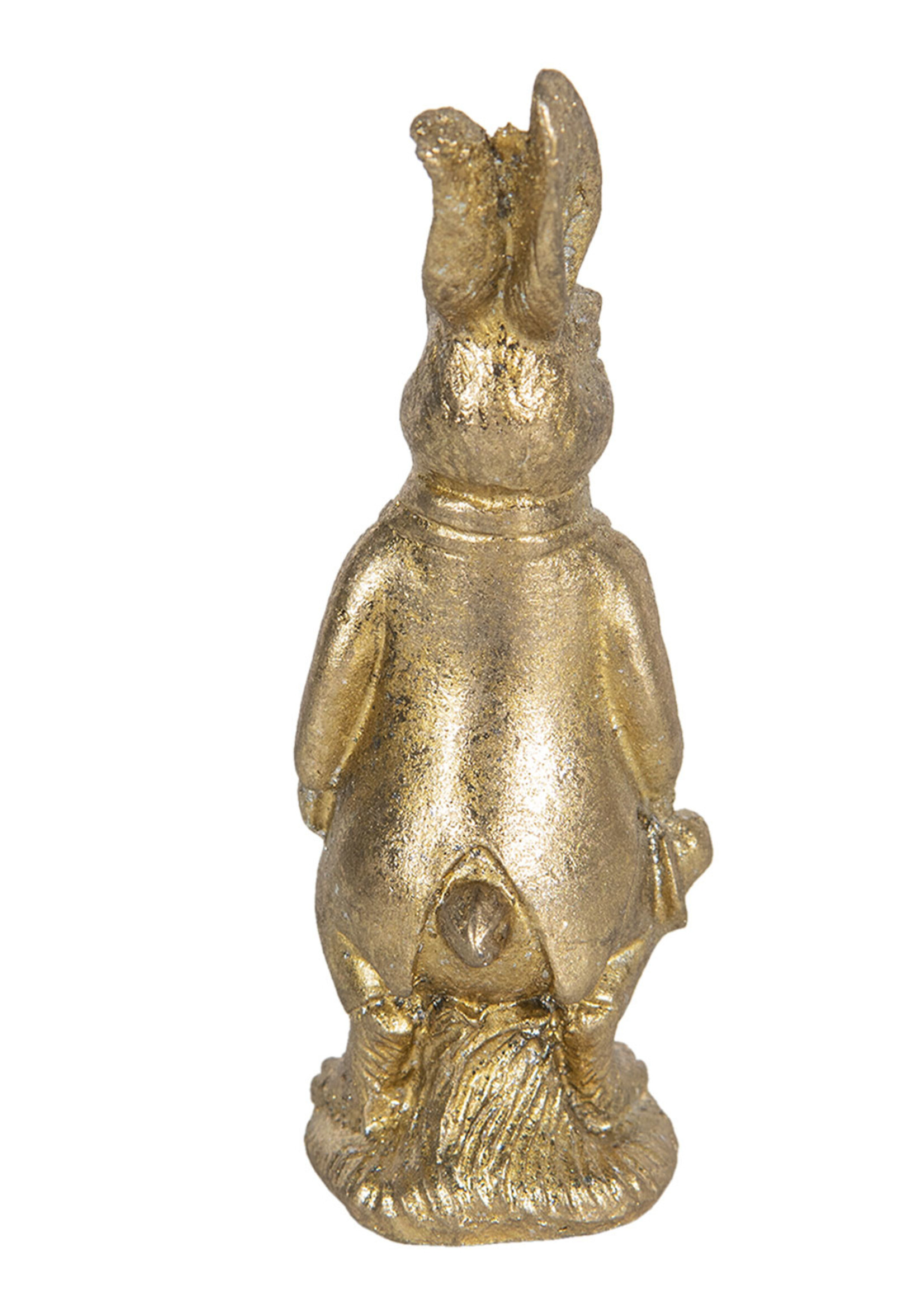 Clayre & Eef Decoratie konijn 4*4*11 cm 6PR3076GO