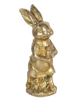 Clayre & Eef Décoration lapin 4*4*11 cm 6PR3077GO