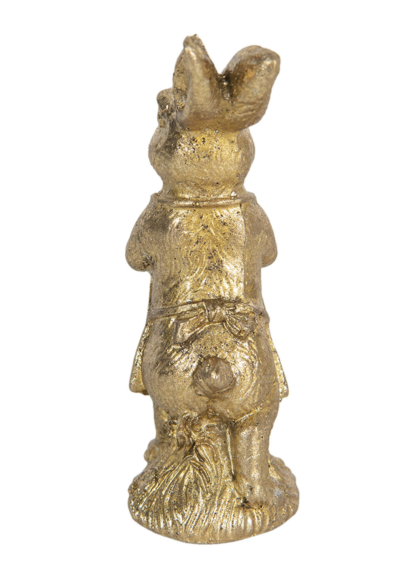 Clayre & Eef Decoratie konijn 4*4*11 cm 6PR3077GO