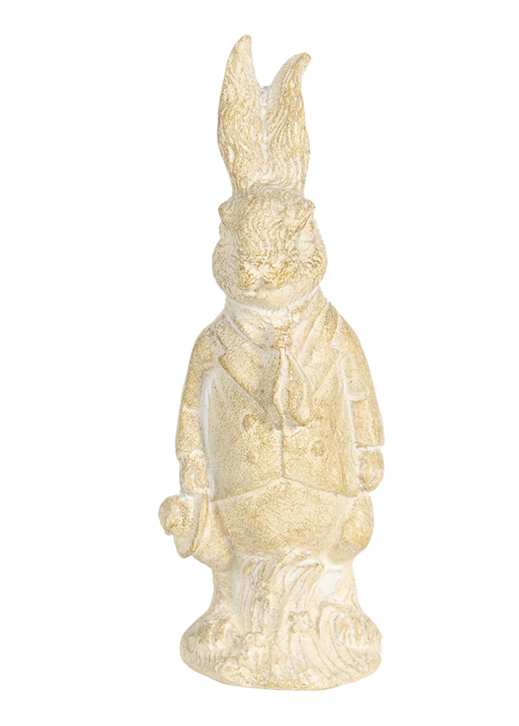 Clayre & Eef Decoratie konijn 4*4*11 cm 6PR3078W