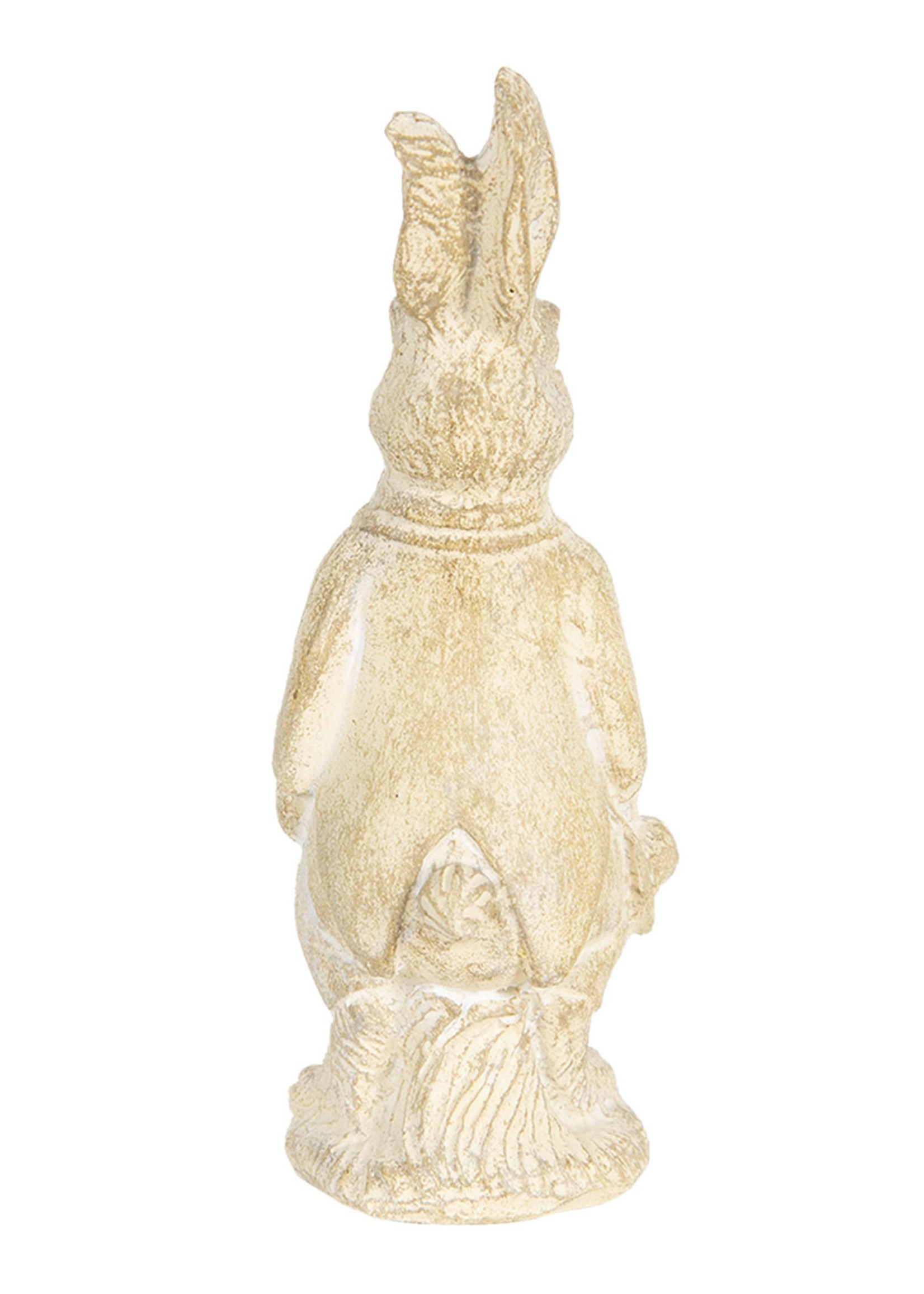 Clayre & Eef Décoration lapin 4*4*11 cm 6PR3078W