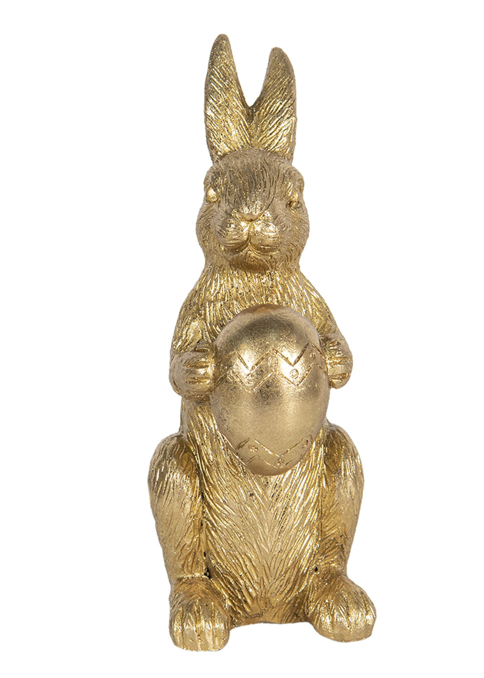 Clayre & Eef Décoration lapin 10*6*17 cm 6PR3082GO
