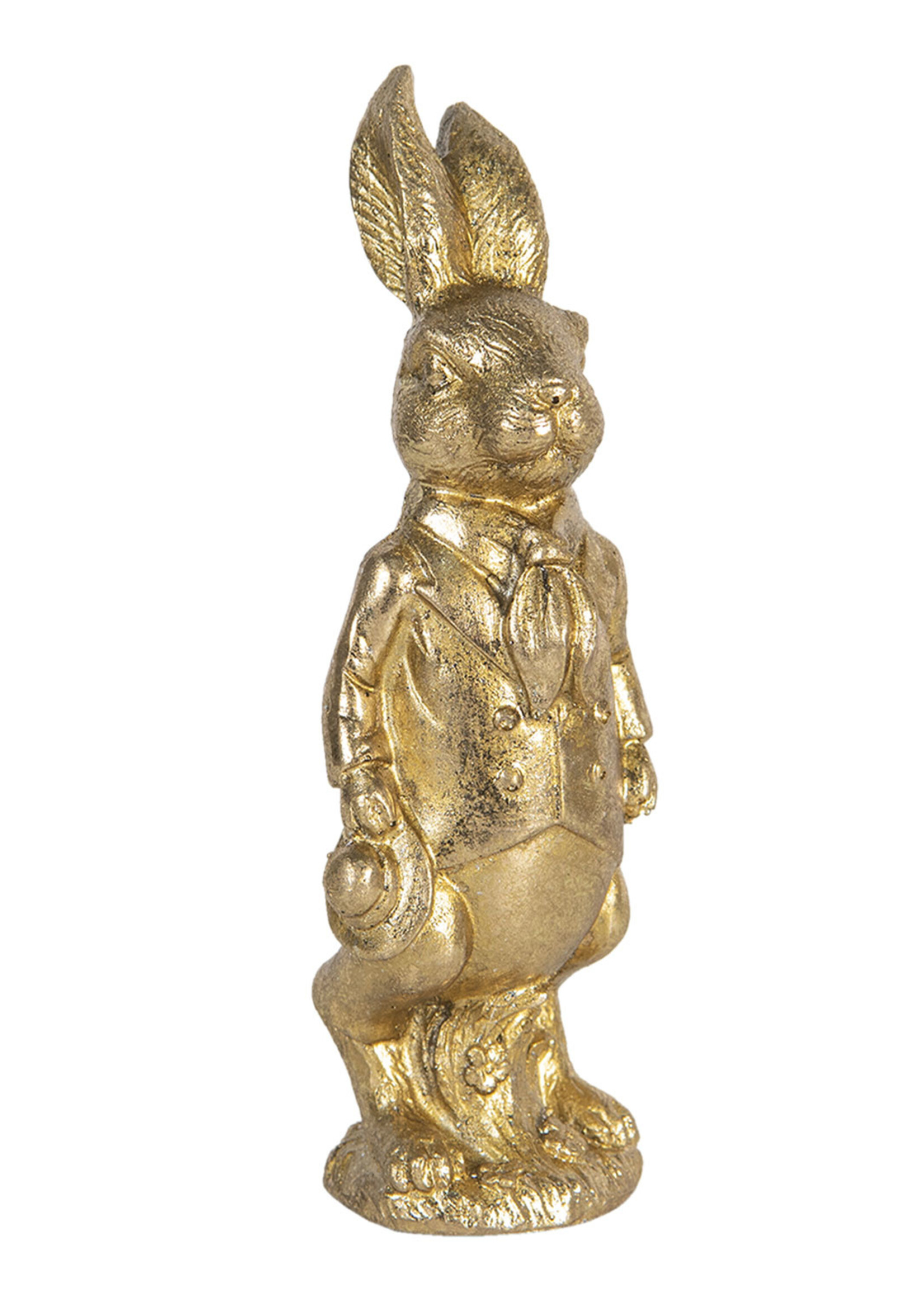 Clayre & Eef Décoration lapin 6*5*15 cm 6PR3084GO