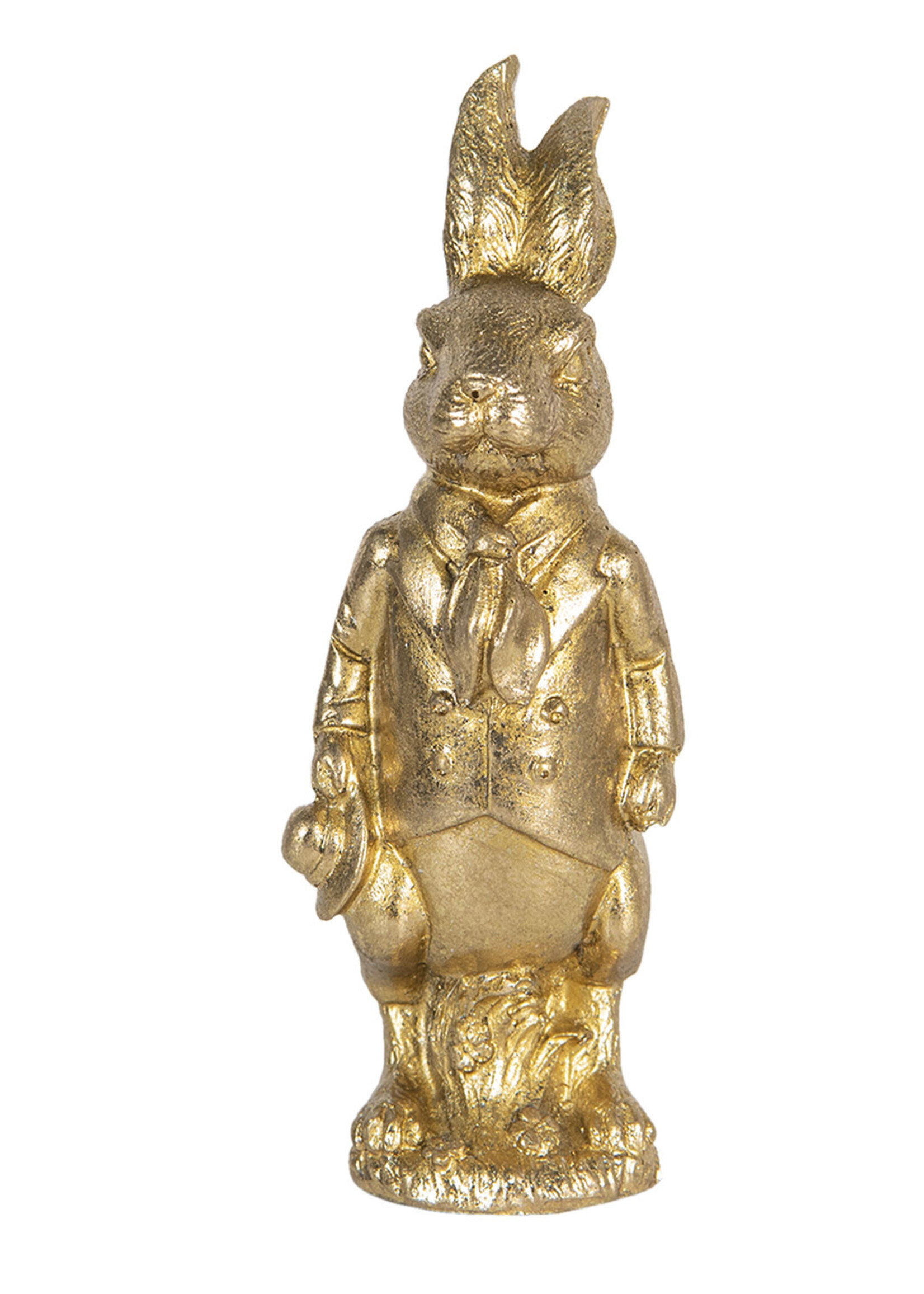 Clayre & Eef Décoration lapin 6*5*15 cm 6PR3084GO