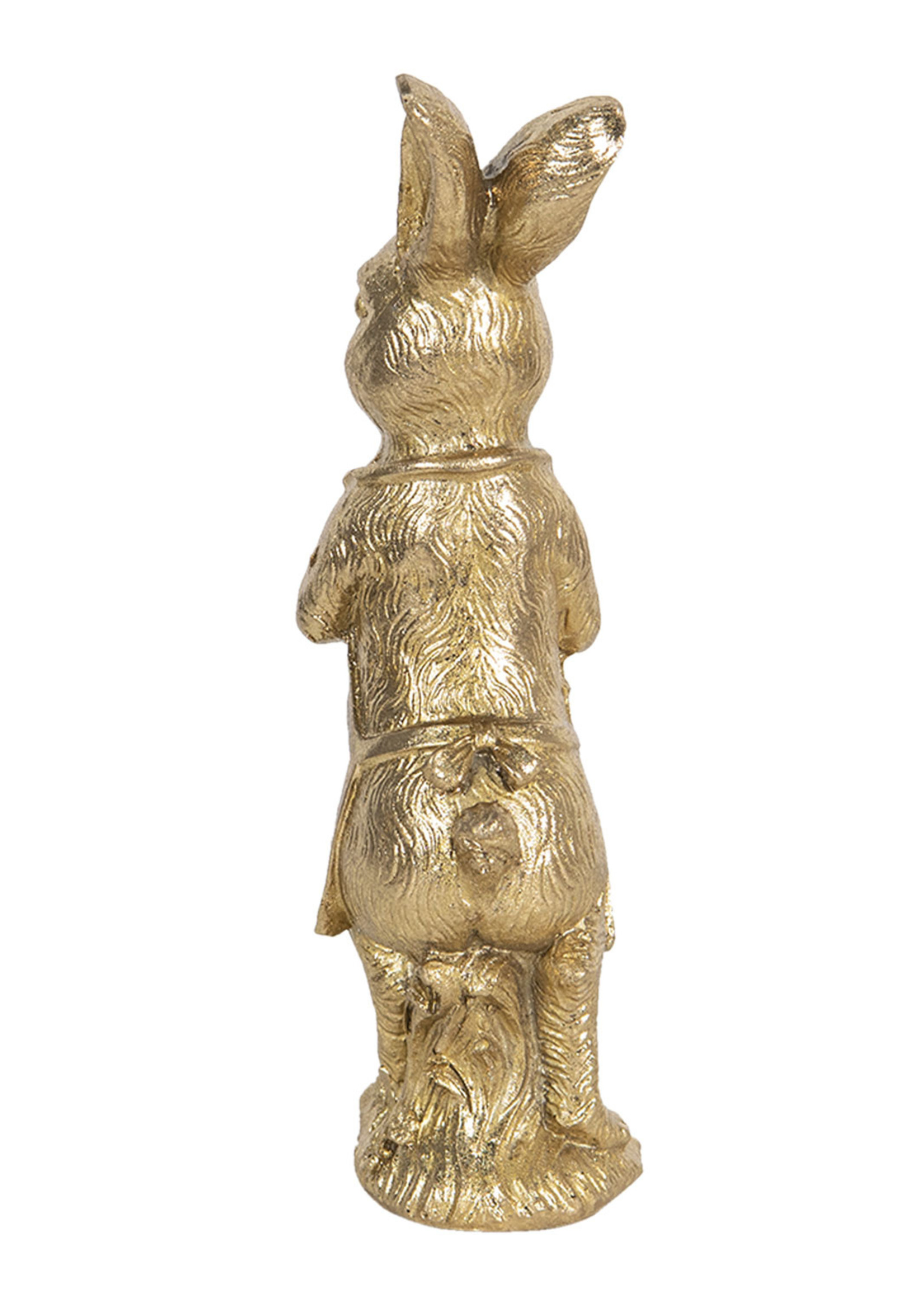 Clayre & Eef Décoration lapin 9*8*23 cm 6PR3087GO